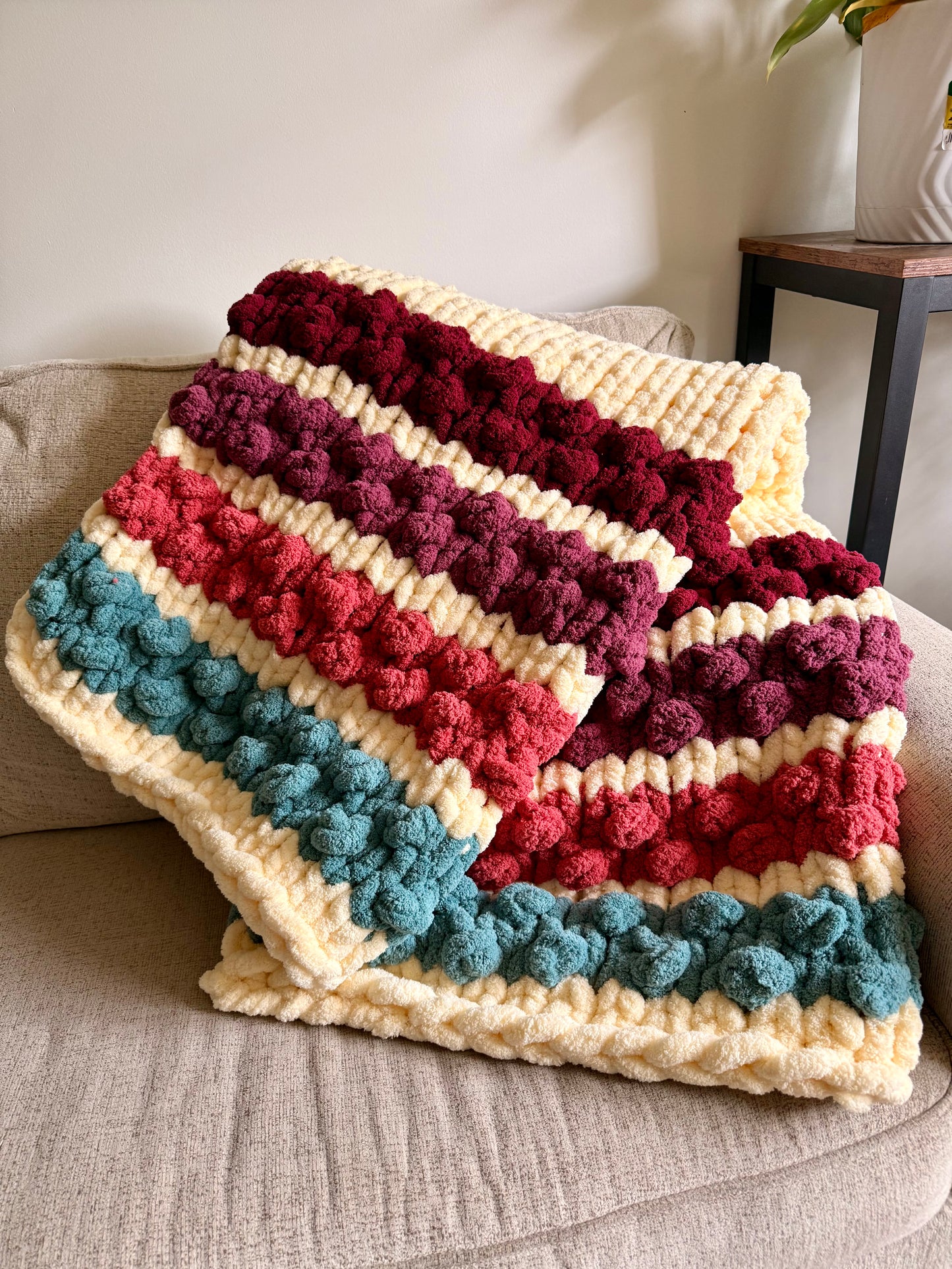 Autumn Grove Chunky Knit Throw Blanket