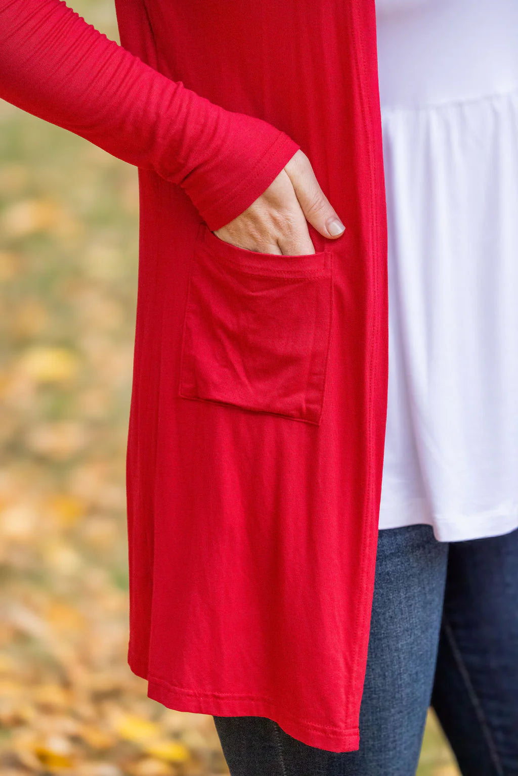 Michelle Mae Red Classic Cardigan