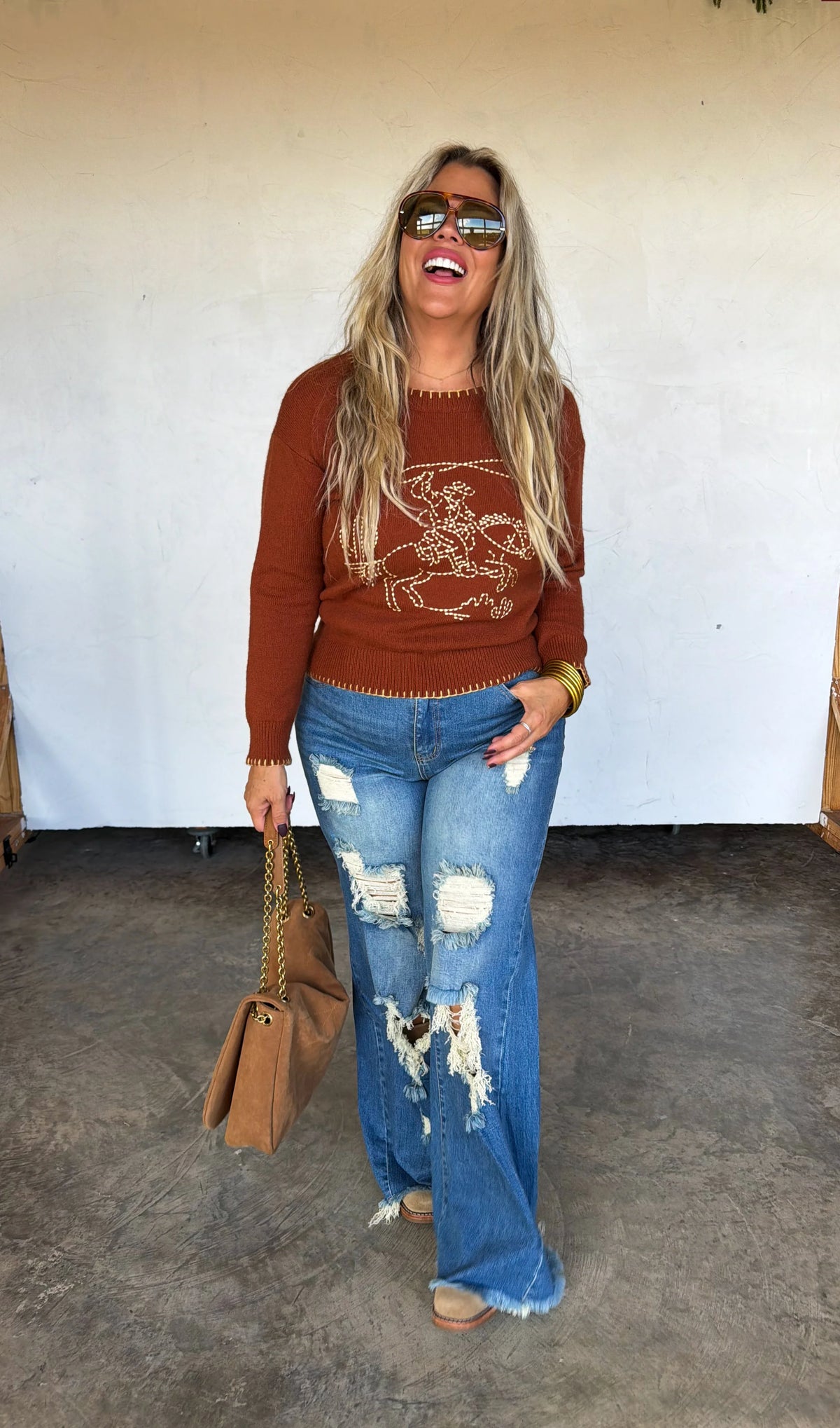 Rodeo Romance Sweater – PREORDER