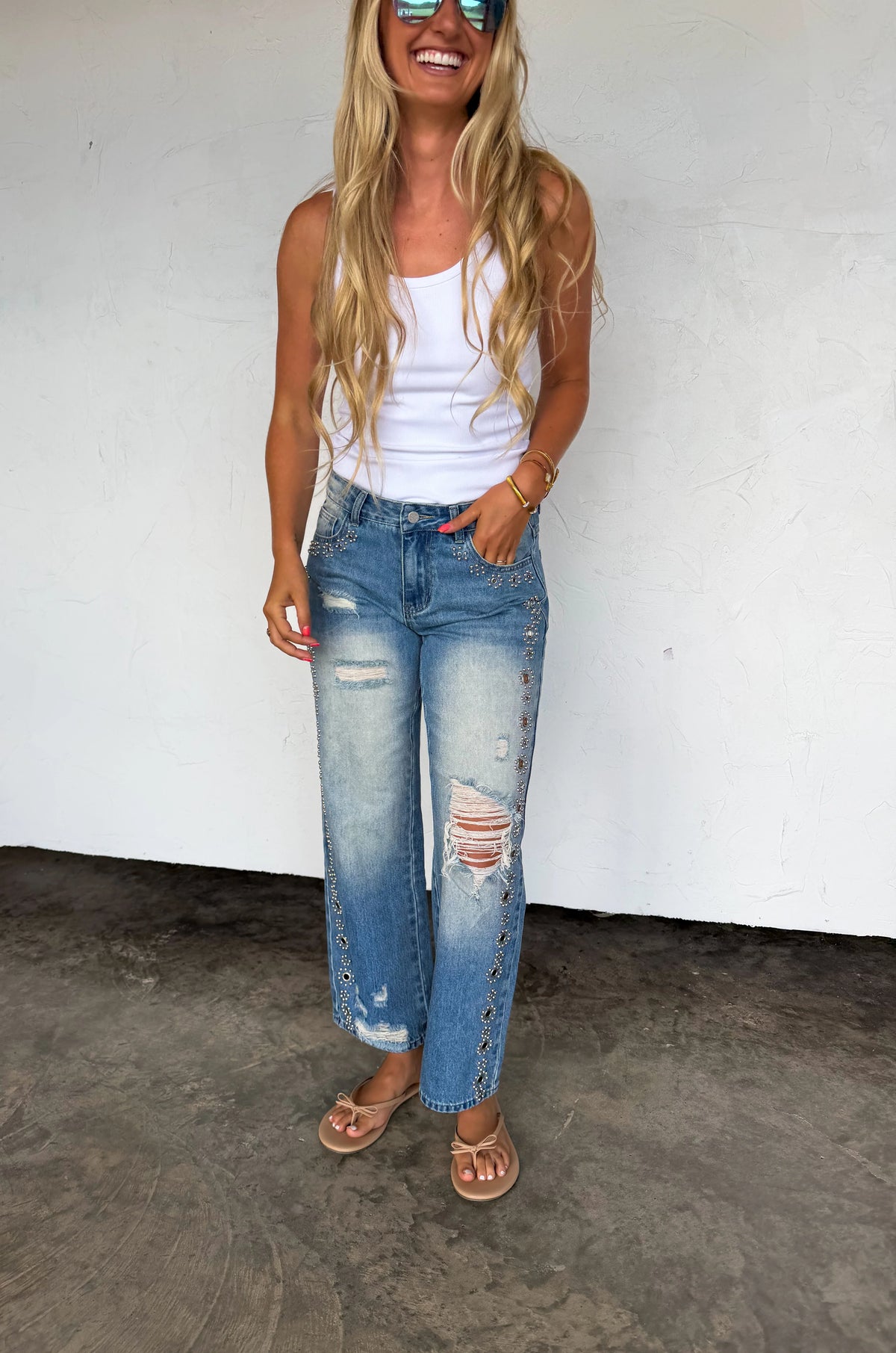 PREORDER: THE JAGGER STUDDED JEANS