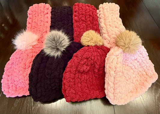 Chunky Knit Hat & Scarf Set