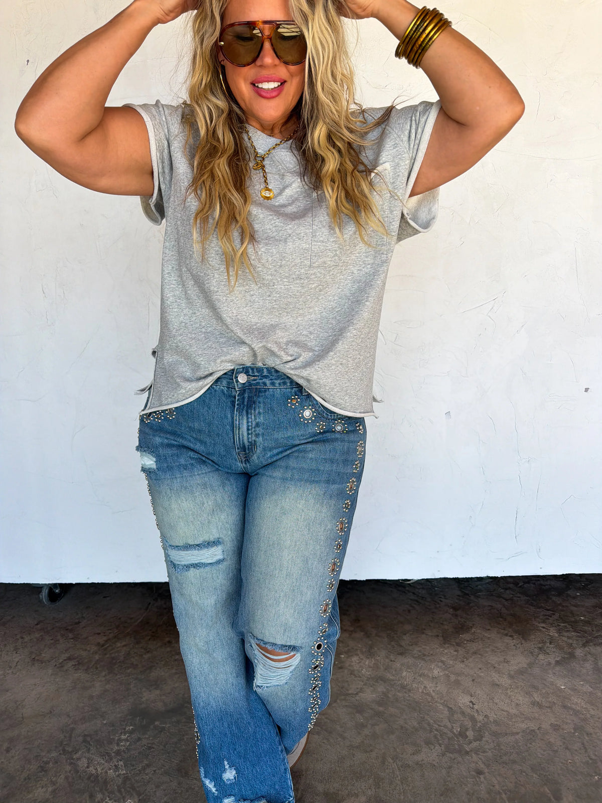 PREORDER: THE JAGGER STUDDED JEANS