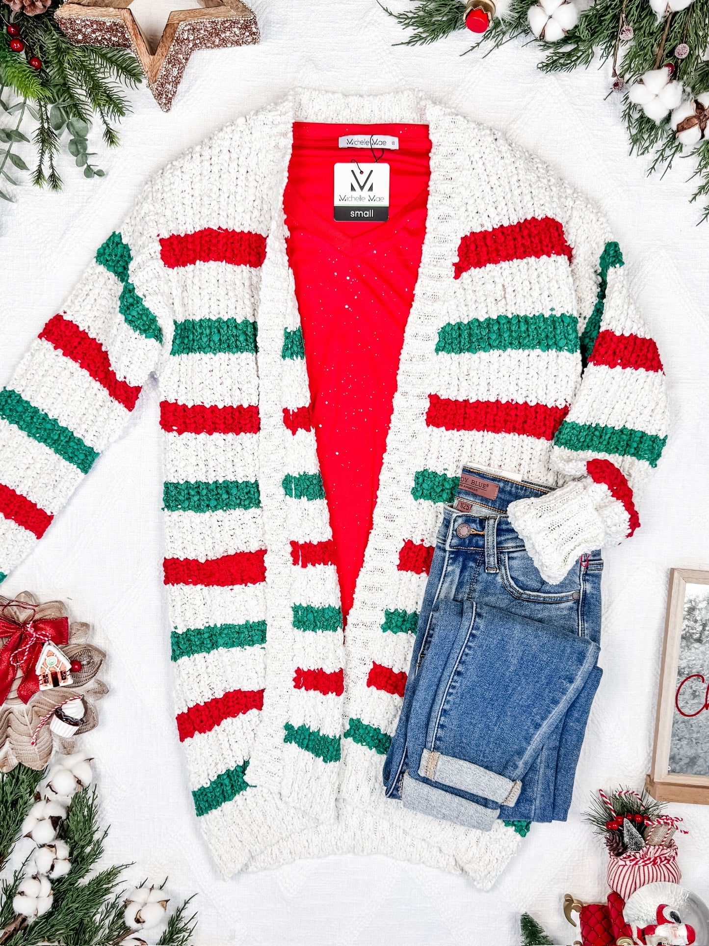 IN STOCK Christmas Stripe Cardigan