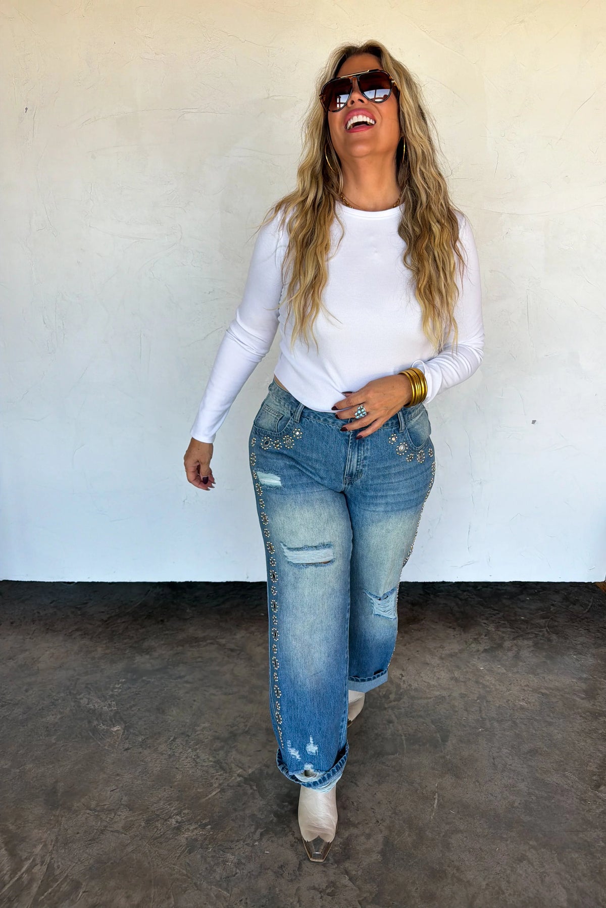 PREORDER: THE JAGGER STUDDED JEANS