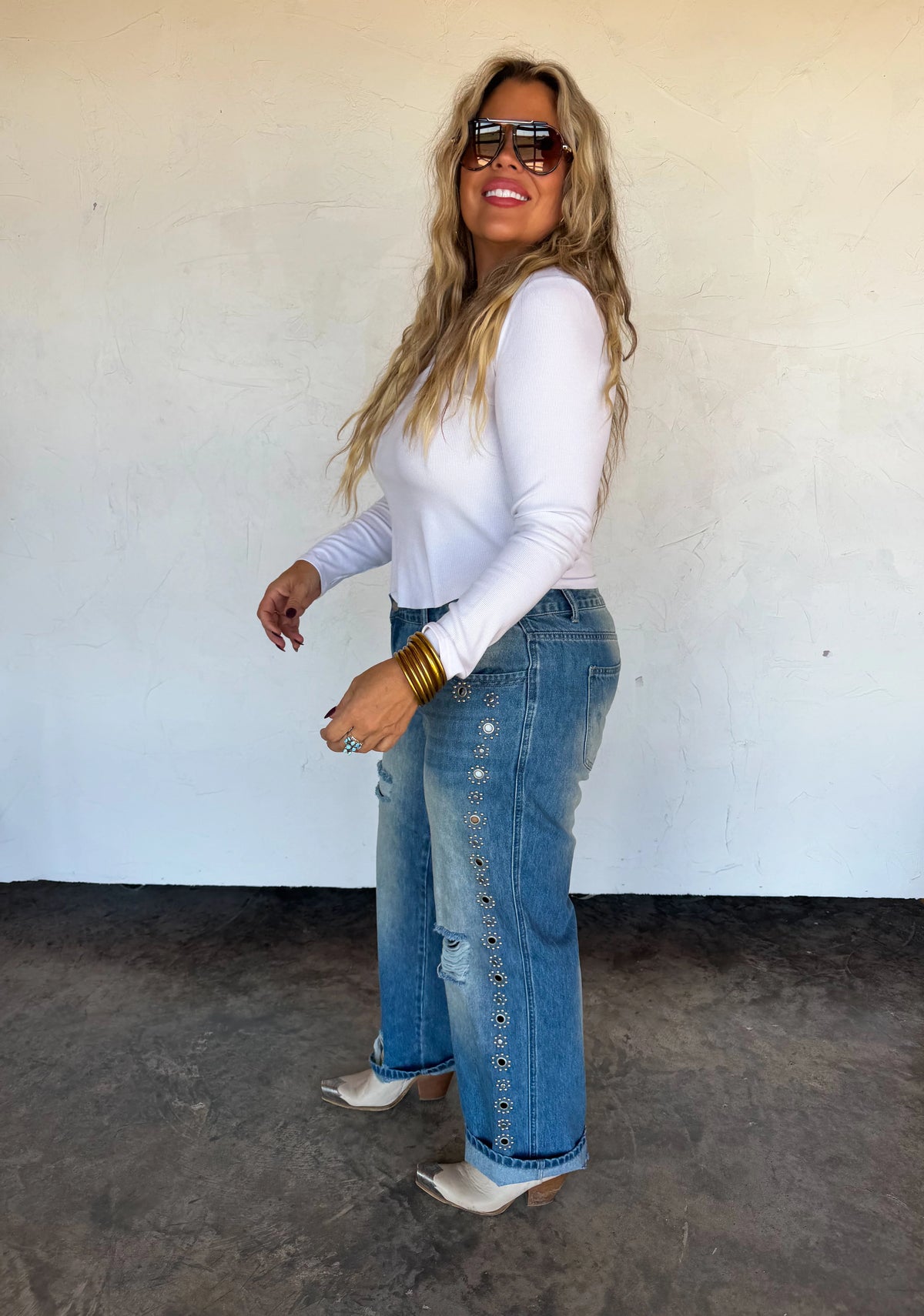 PREORDER: THE JAGGER STUDDED JEANS