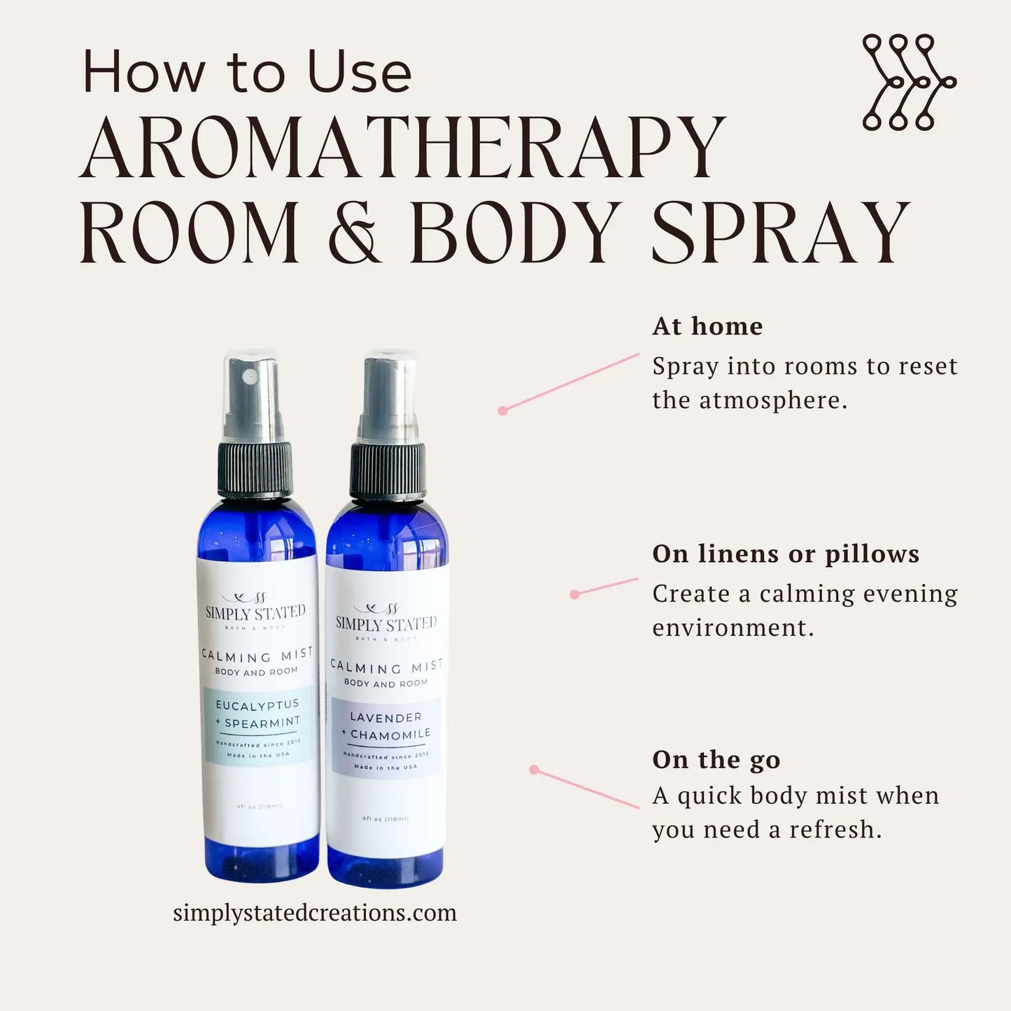 Lavender + Vanilla Aromatherapy Room & Body Spray