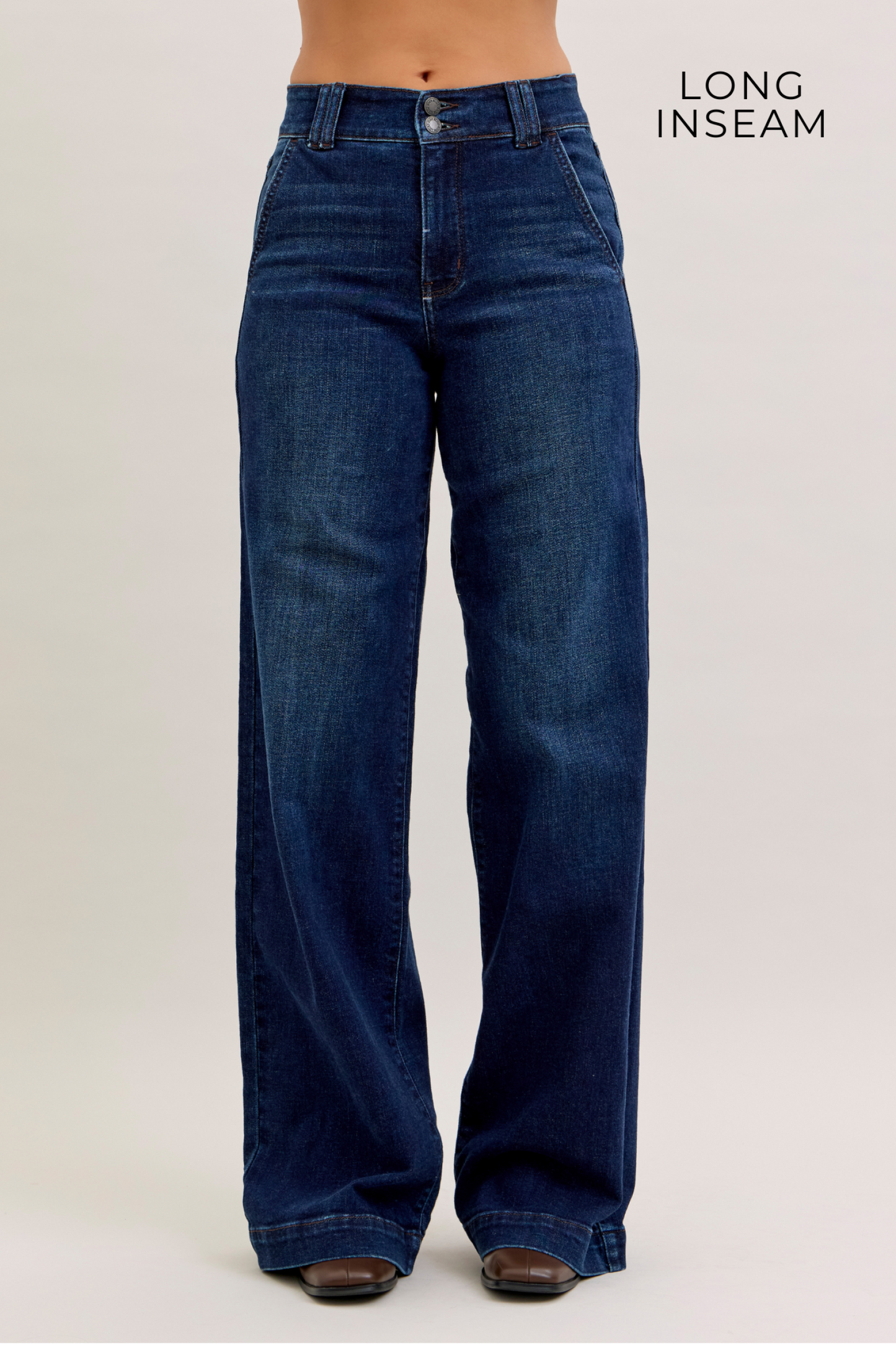 Judy Blue High Waist Trouser Wide Leg Jeans