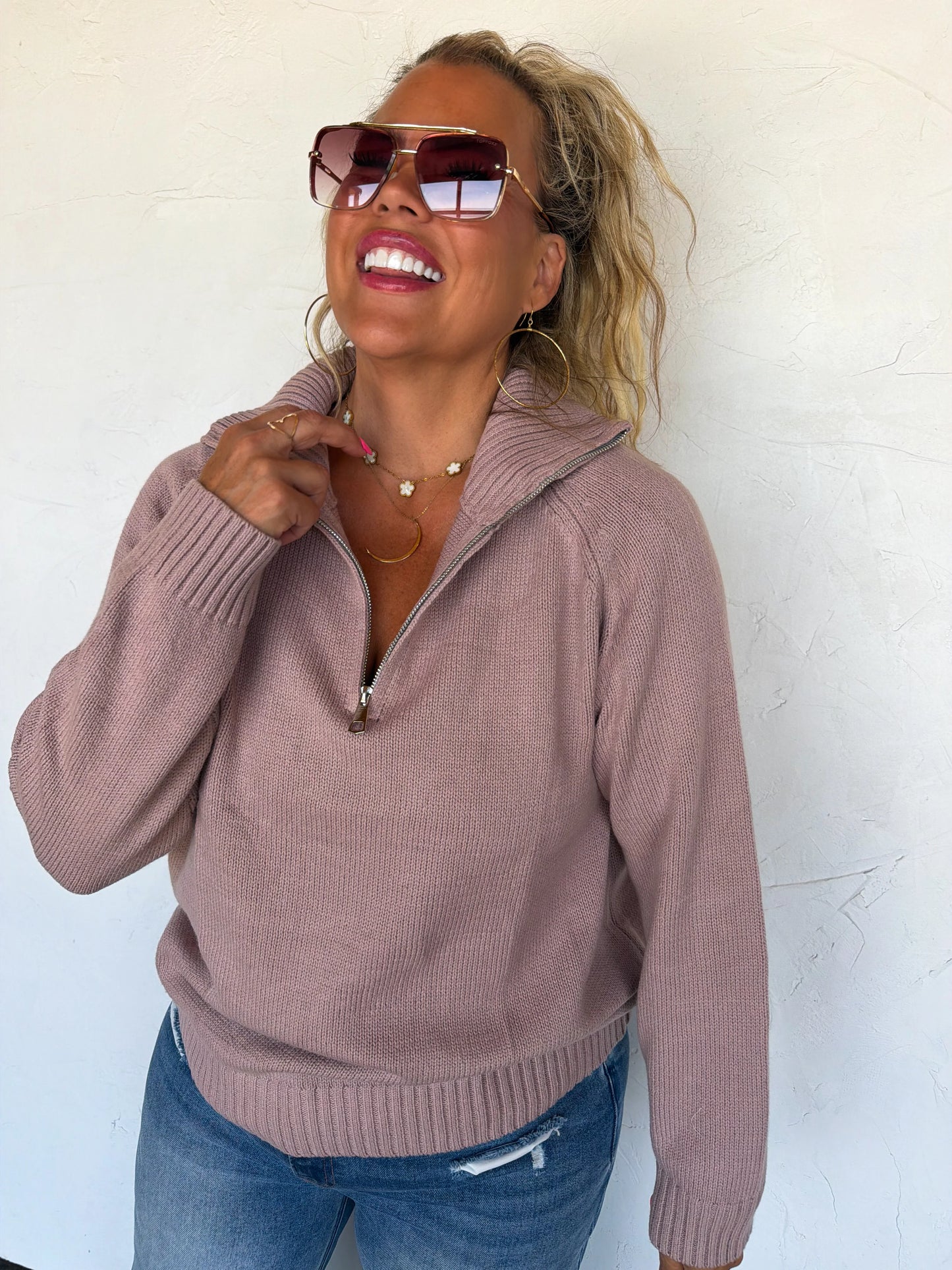 PREORDER- FIELD & STABLE QUARTER ZIP PULLOVER