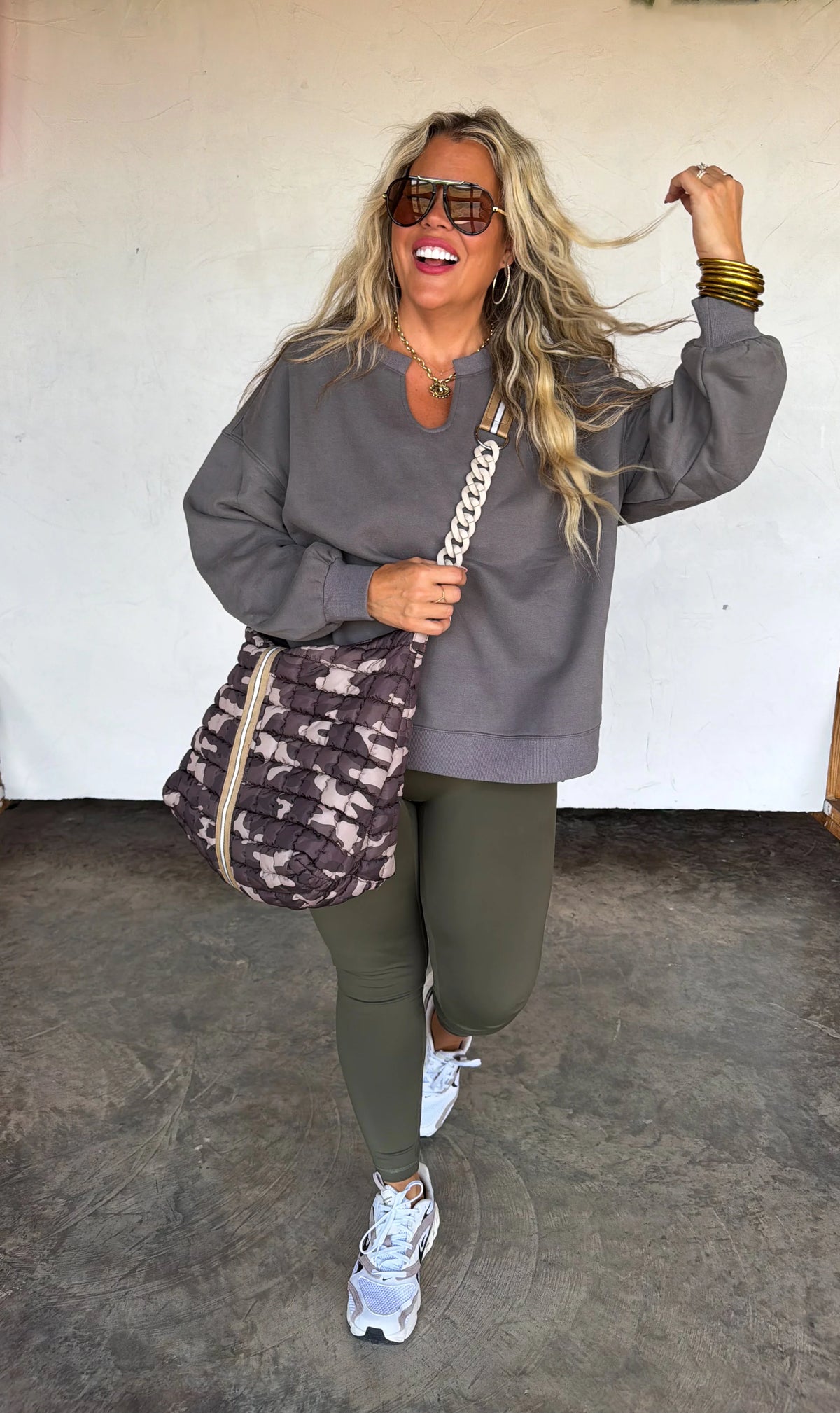 PREORDER- CAMO CARRY ALL PUFFER BAG