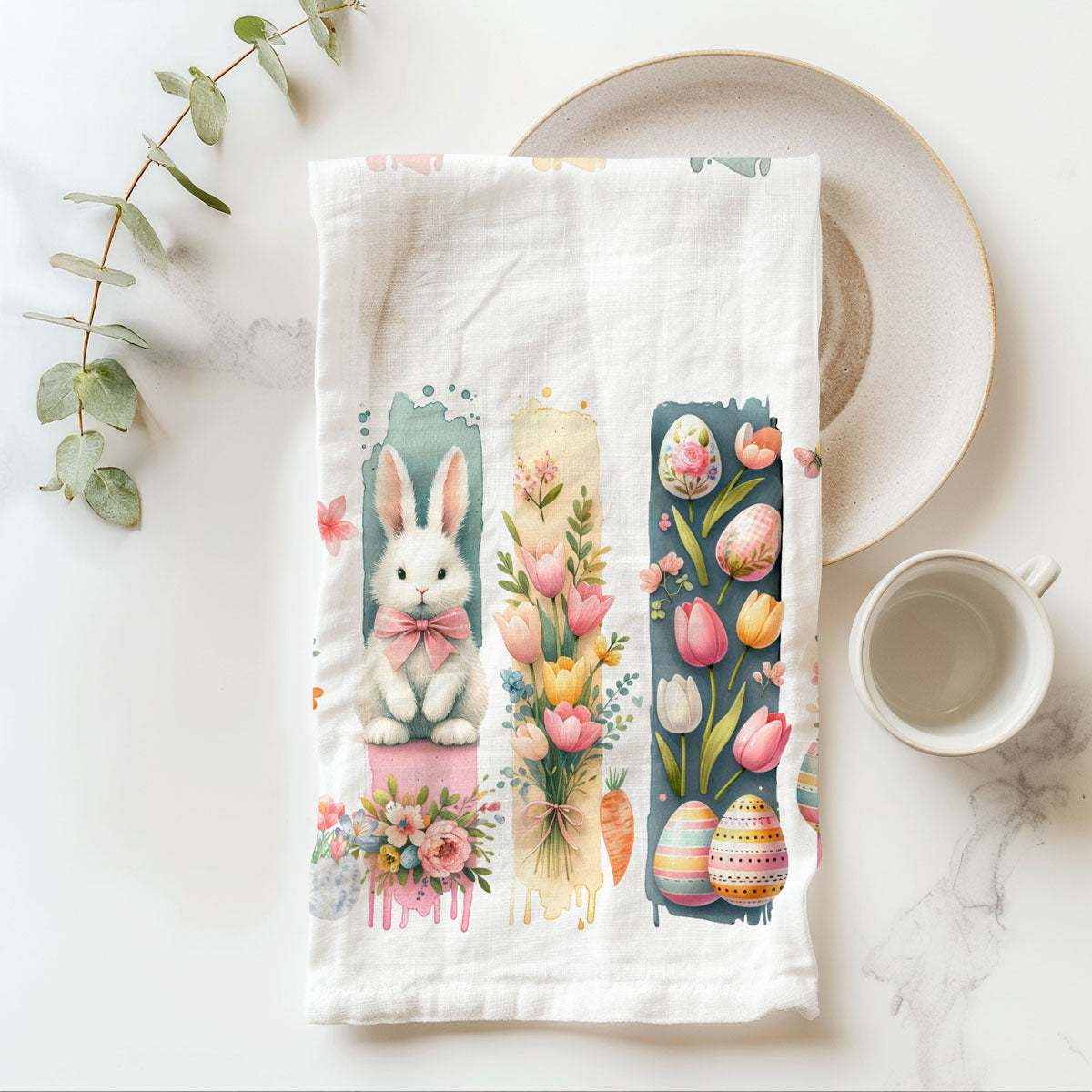 Floral arrangement Easter towel watercolor brushstroke
Bunny bow tie kitchen towel watercolor spring art
Easter basket watercolor towel spring bunny floral
Pastel brushstroke art kitchen towel Easter bunny