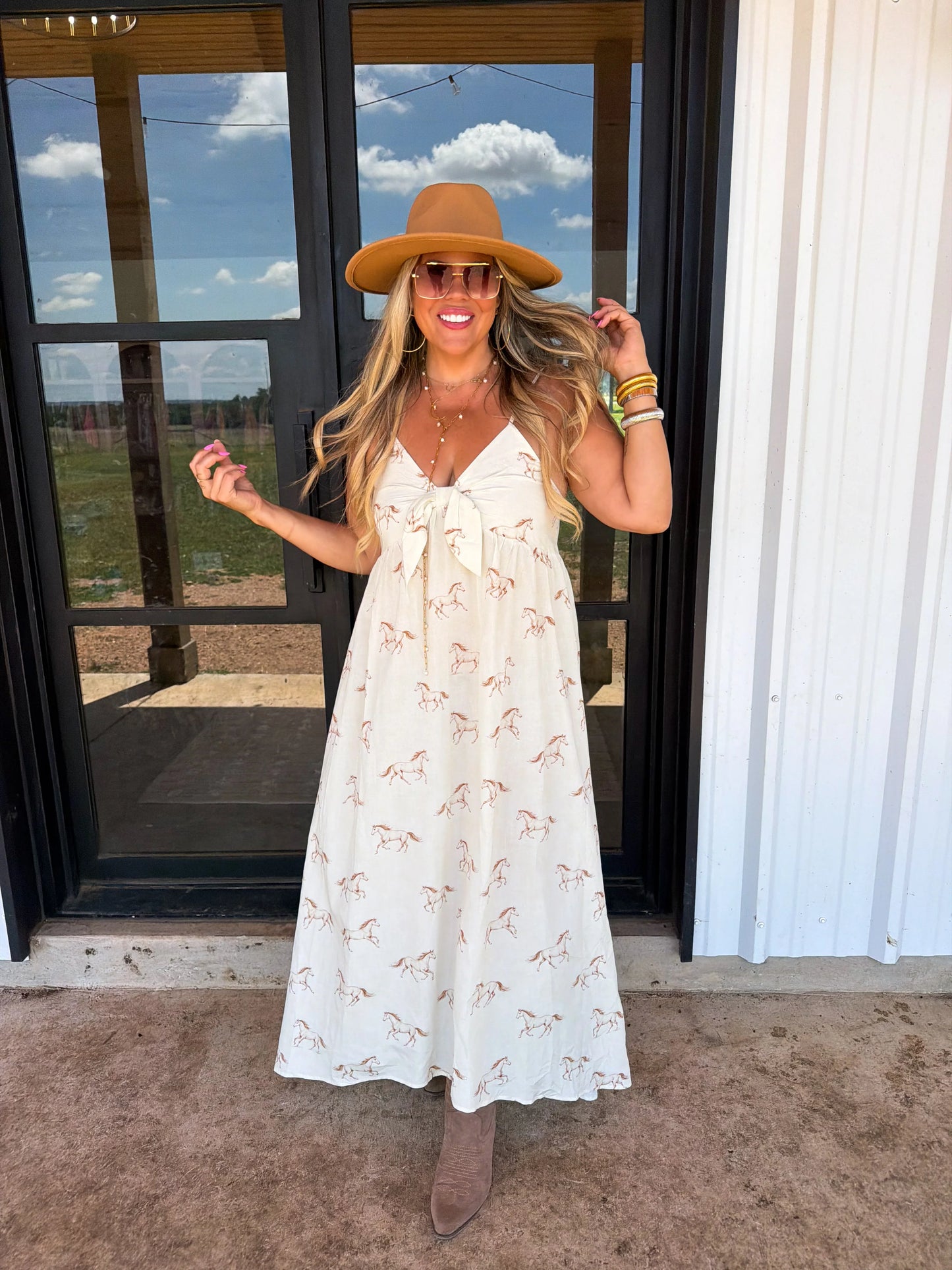 PREORDER- WESTERN CHARM MAXI DRESS