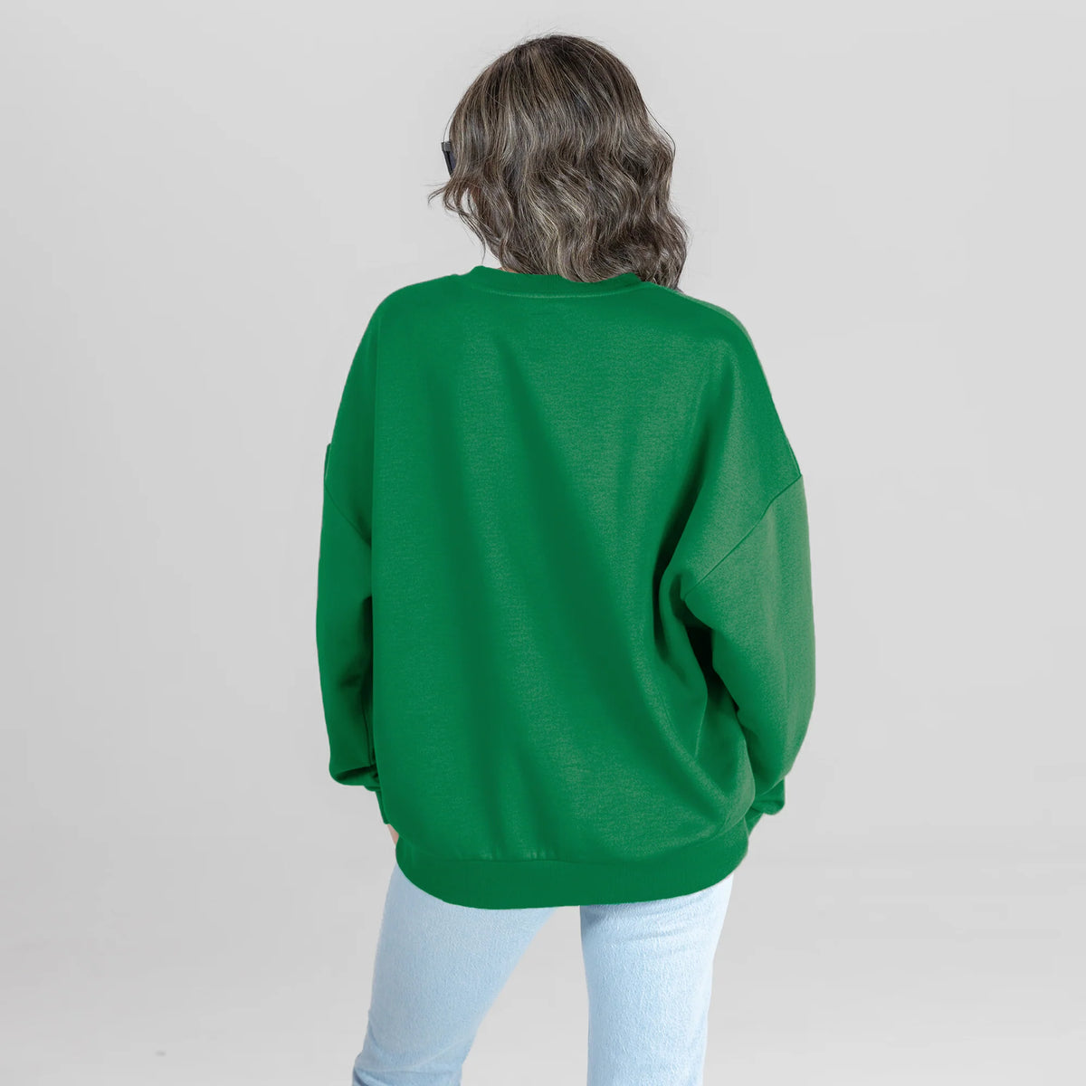 Philadelphia Eagles Legacy Club Premium Fleece Drop Shoulder Crewneck Pullover