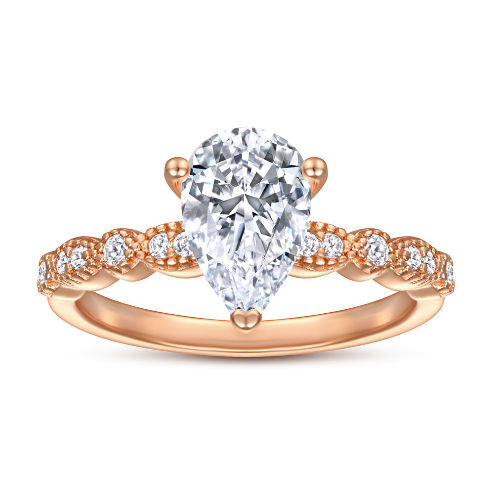 Preorder: Zircon Pear Shaped Engagement Style Ring