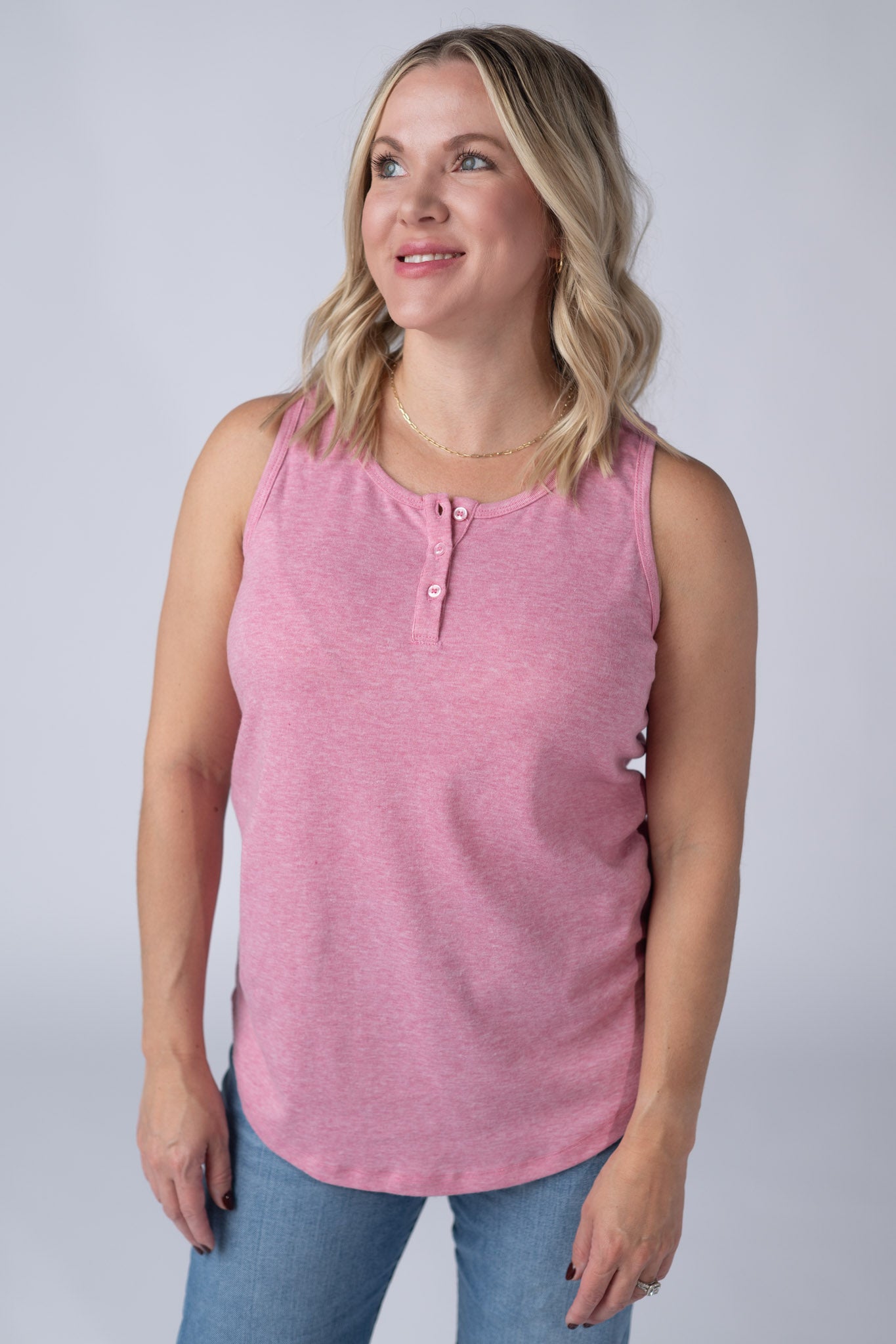 IN STOCK Alison Henley Tank - Rose