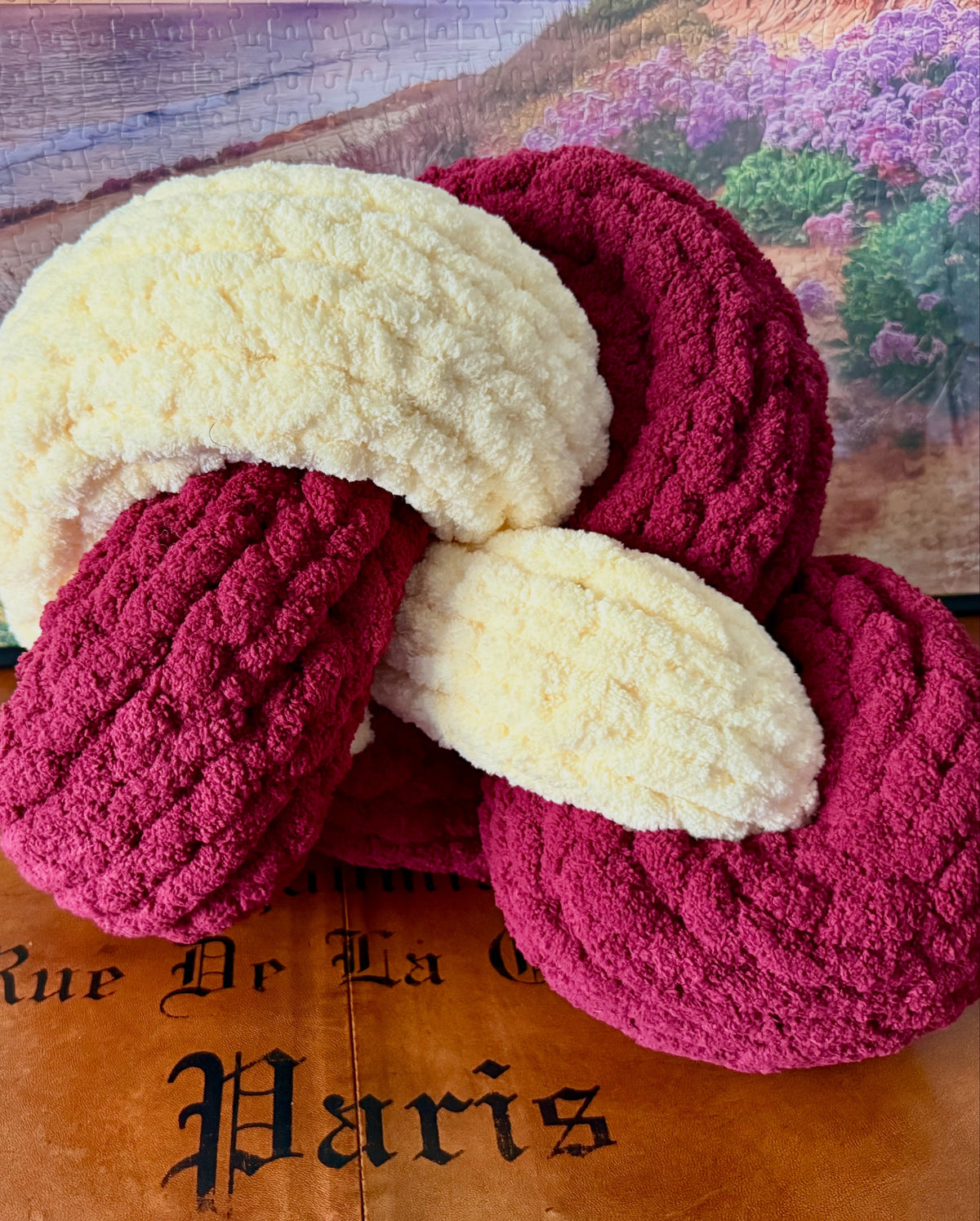 Handmade Chunky Knit Knot Pillow