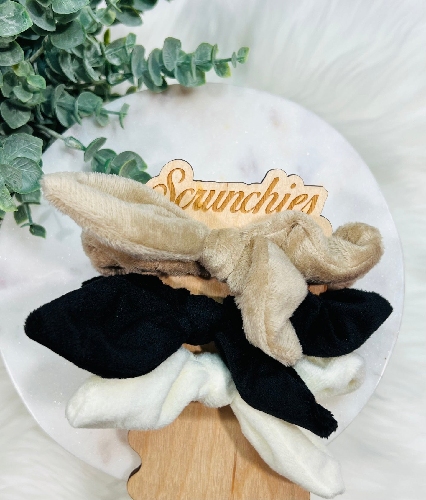 RTS- Bunny Ear Scrunchies (3 Pack)