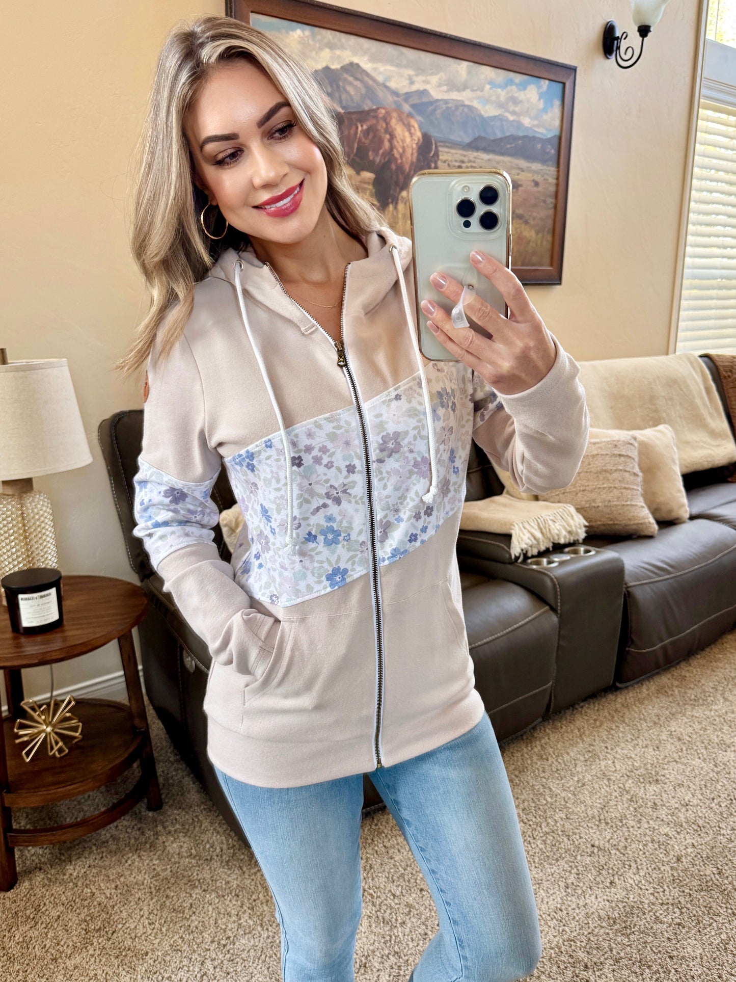 IN STOCK Colorblock Fullzip - Spring Meadows Neutral Mix