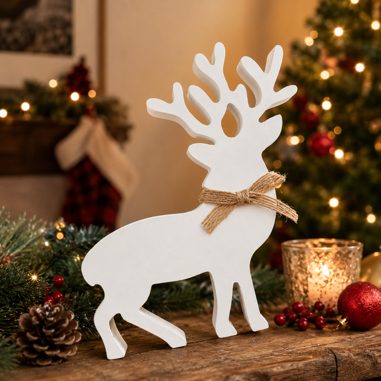 Snowy Stags