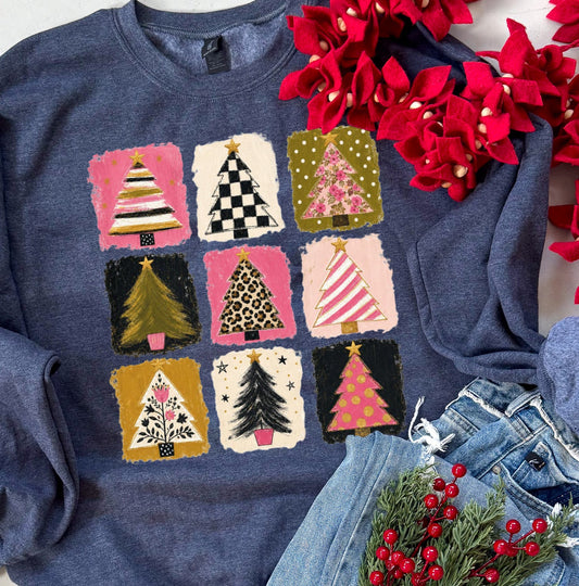 Christmas Tree Blocks Sweatshirt