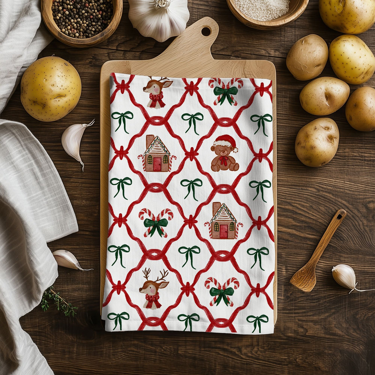 Christmas tree kitchen theme accessories
Classic retro Christmas kitchen accessories
Christmas tree themed kitchen towel
Tree themed holiday kitchen decor
Traditional Christmas kitchen gift