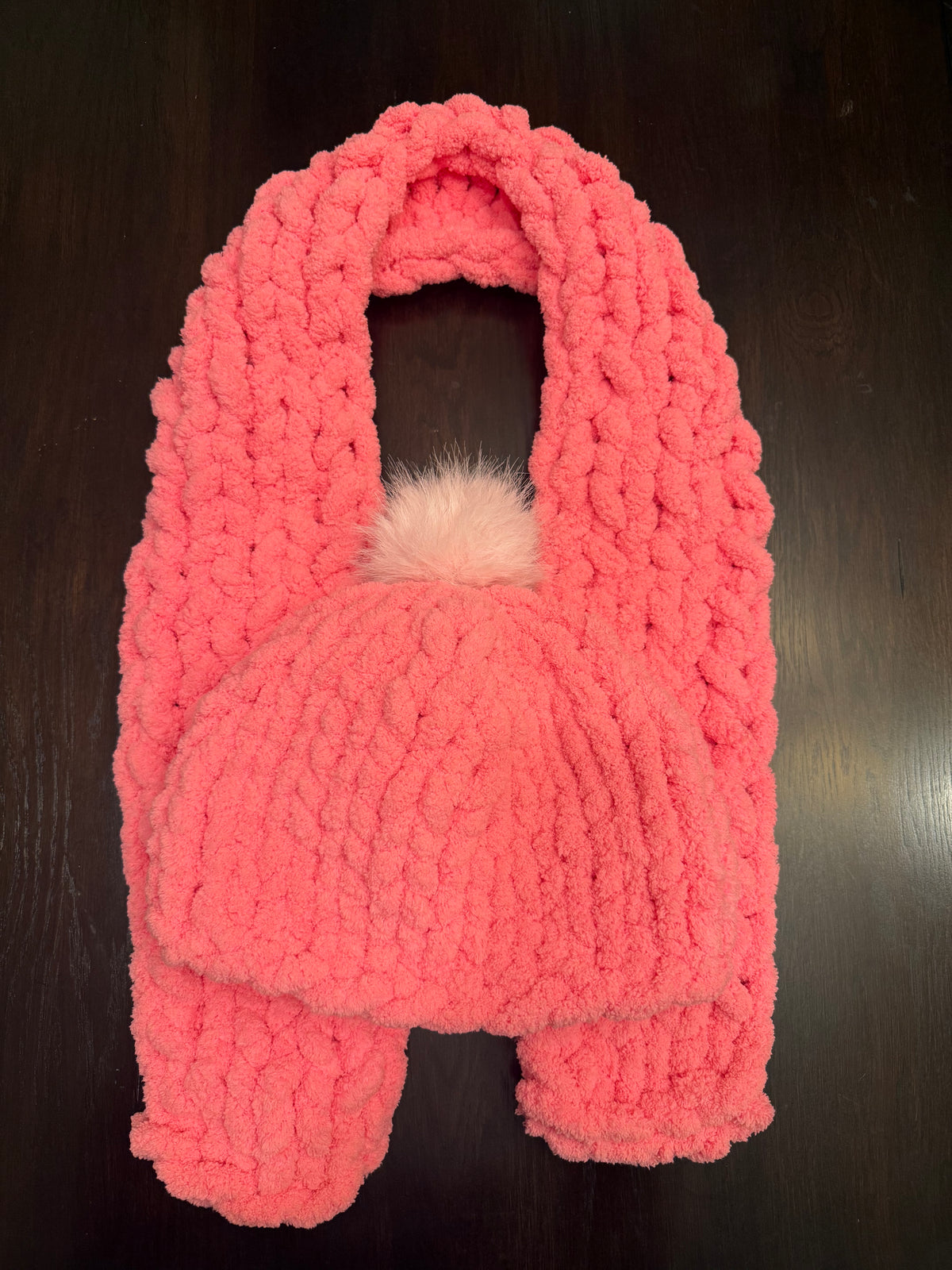 Chunky Knit Hat & Scarf Set
