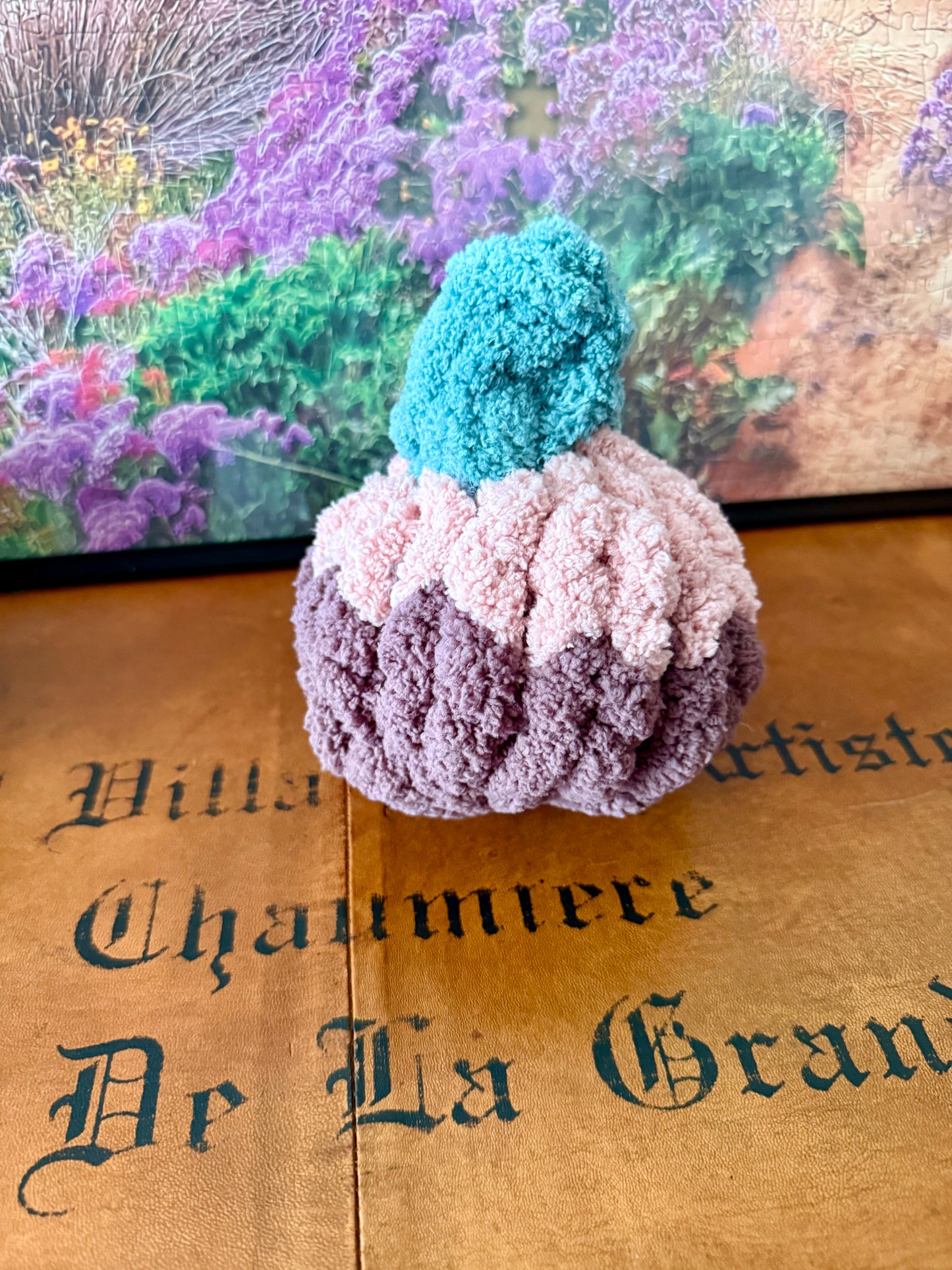🎃 Handmade Chunky Knit Plush Pumpkins