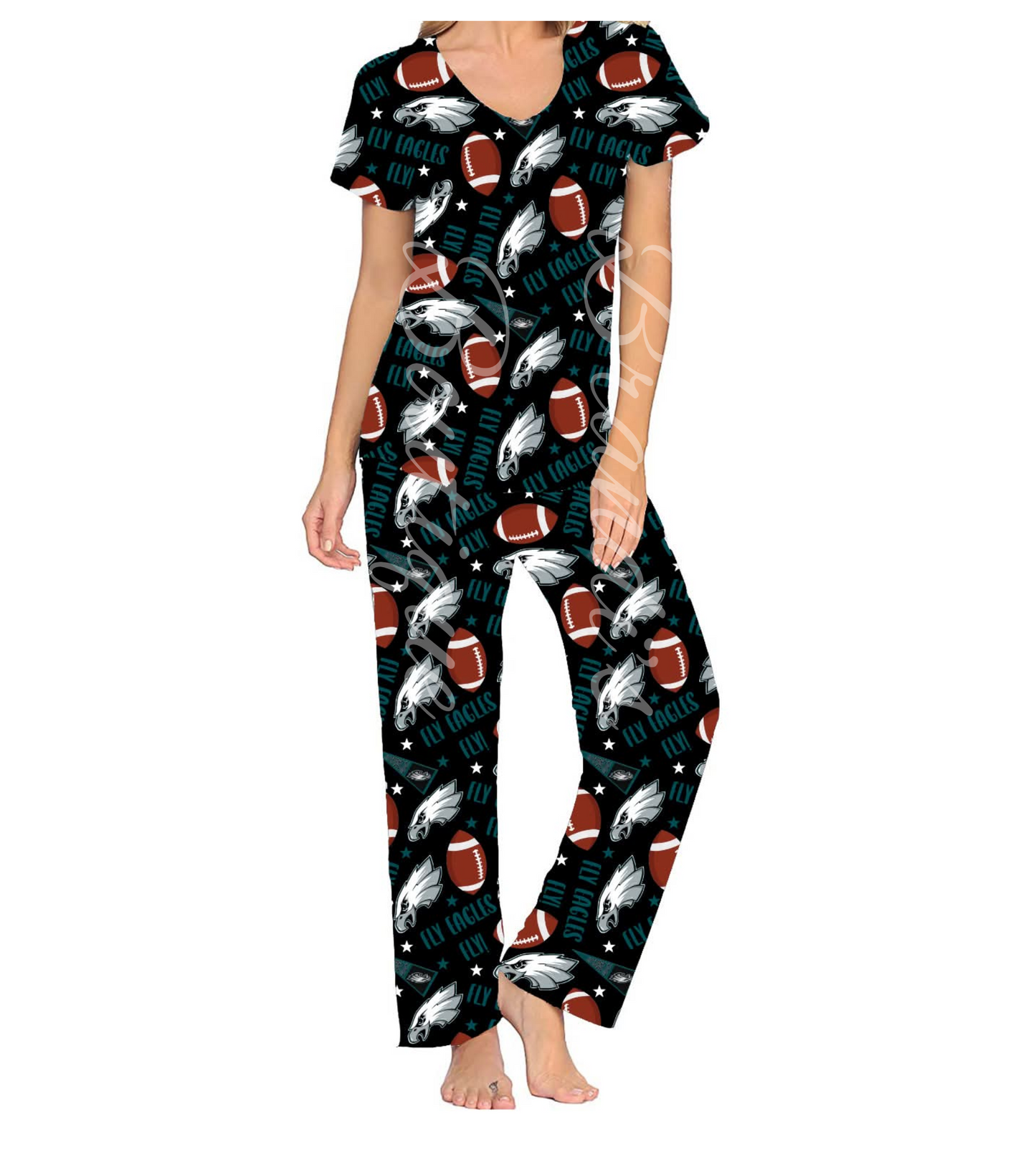 Eagles Inspired Pants PJ Set