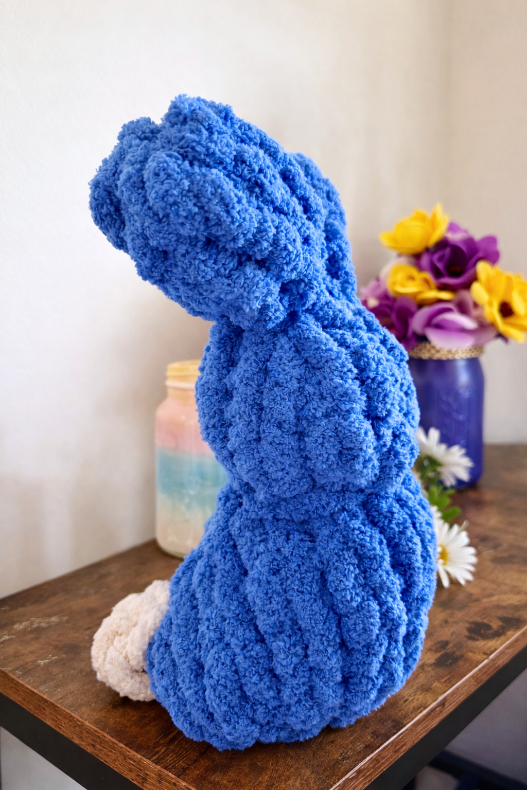 🐰 13” Hand Knit Spring Bunny
