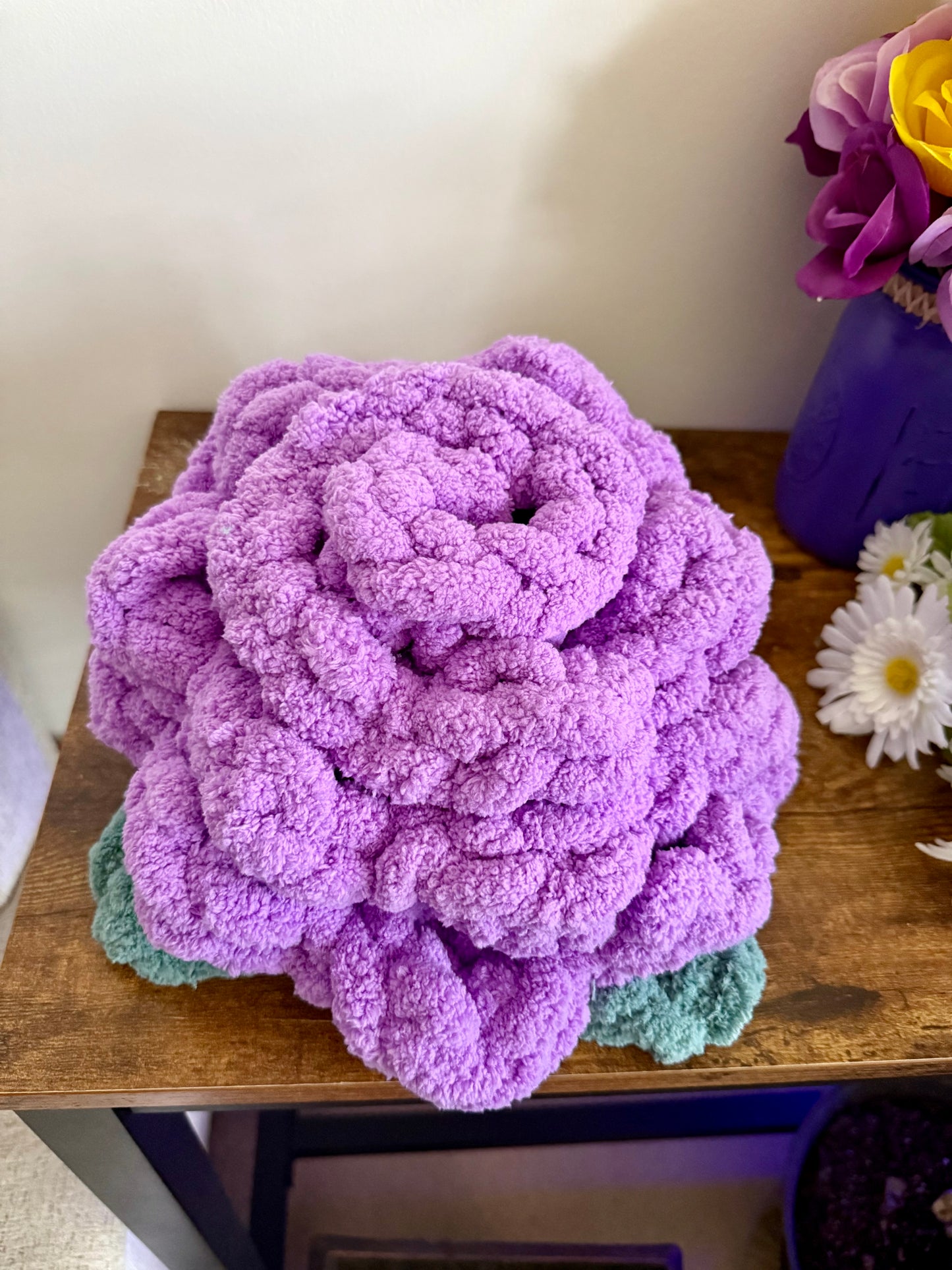 Chunky Knit Roses 🌹