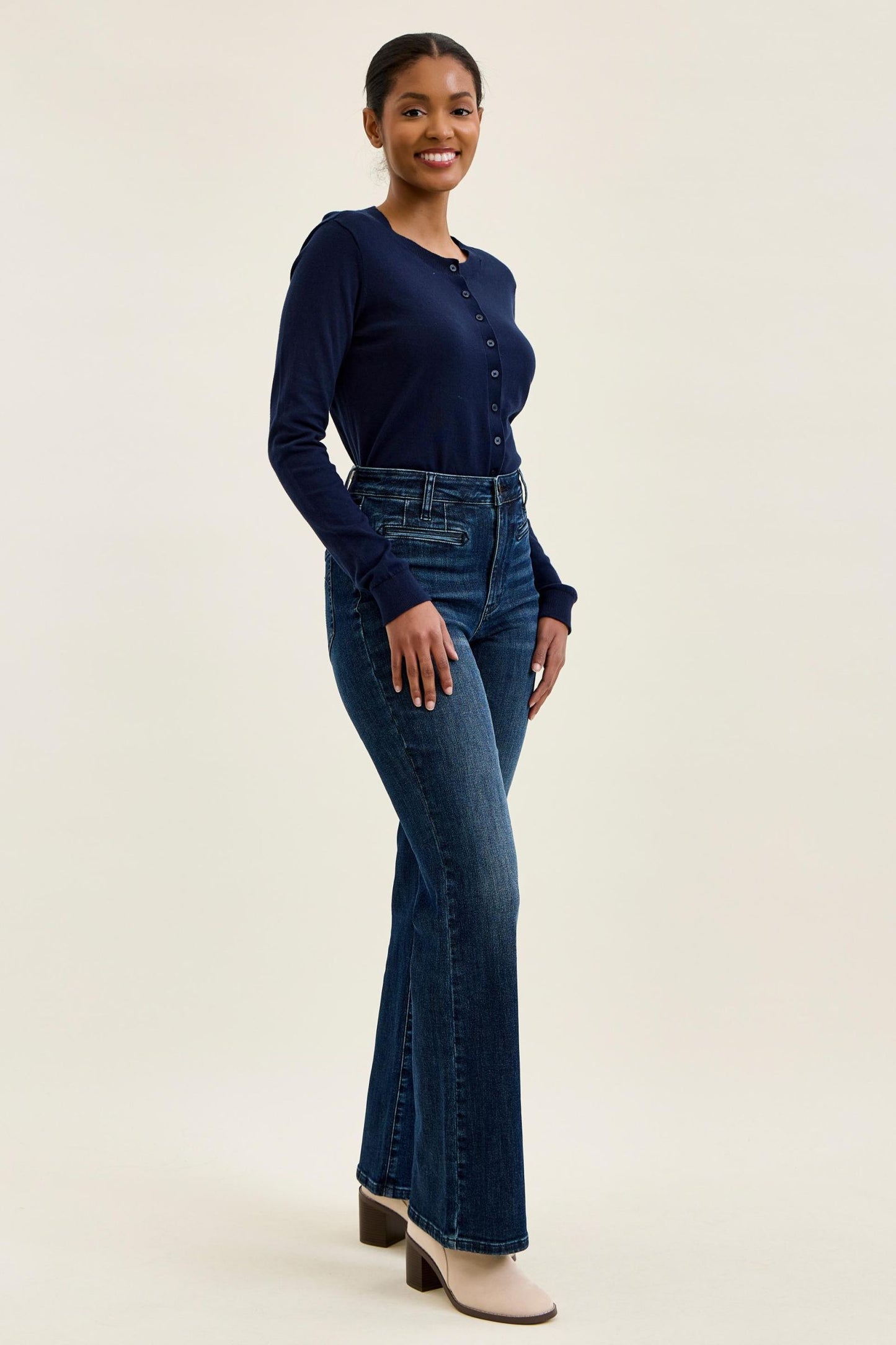 Judy Blue “Alex” Boyfriend Bootcut Jeans