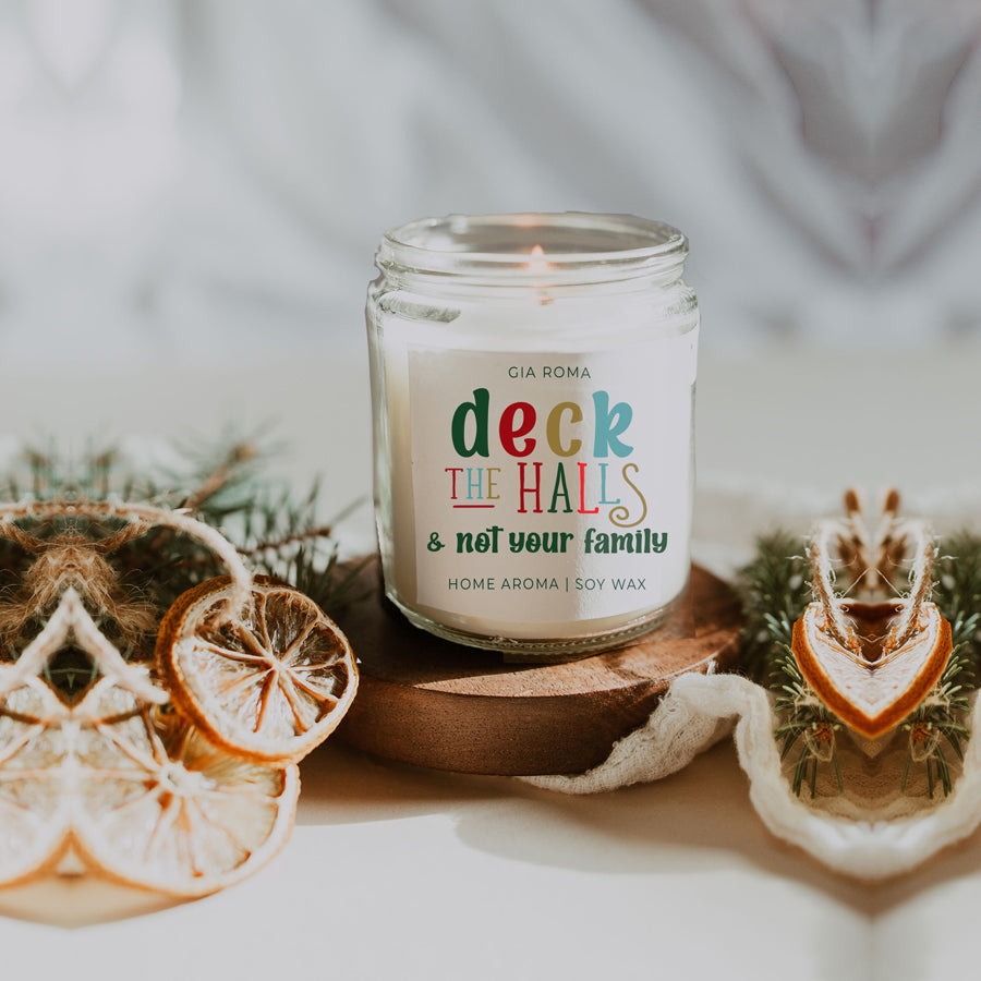 Deck The Halls Candle