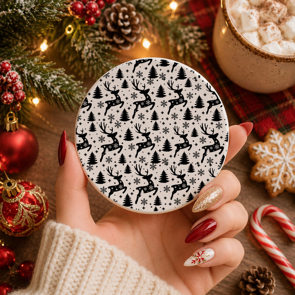 festive ceramic home accent for Christmas lovers
Christmas decoration that is both cute and functional
stylish seasonal coaster for holiday entertaining
decorative Christmas coaster for modern homes
beautiful holiday accessory for Christmas gatherings
festive drink accessory for the holiday season
