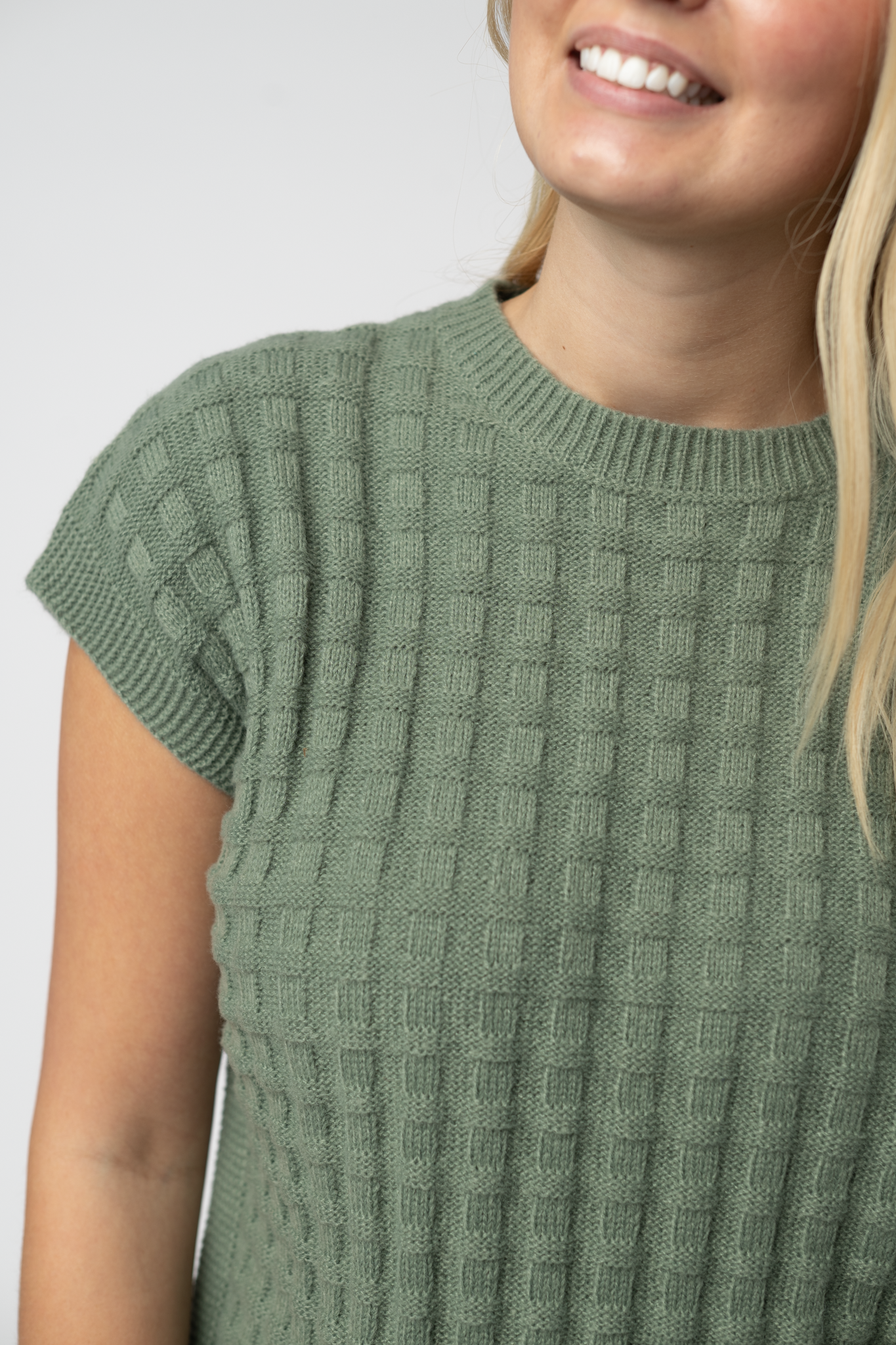 IN STOCK Kelly Knitted Top - Sage