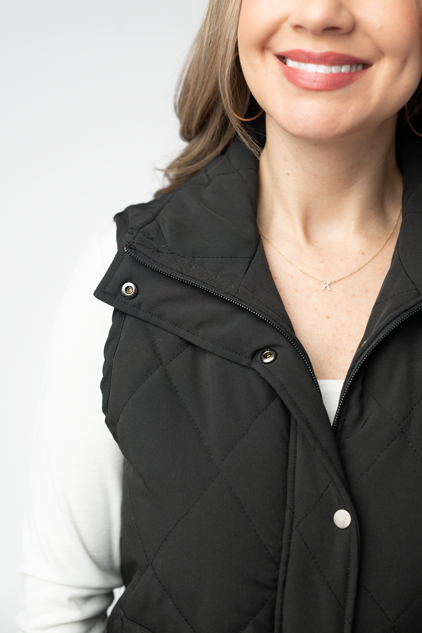 IN STOCK Remy Zip Up Vest - Black