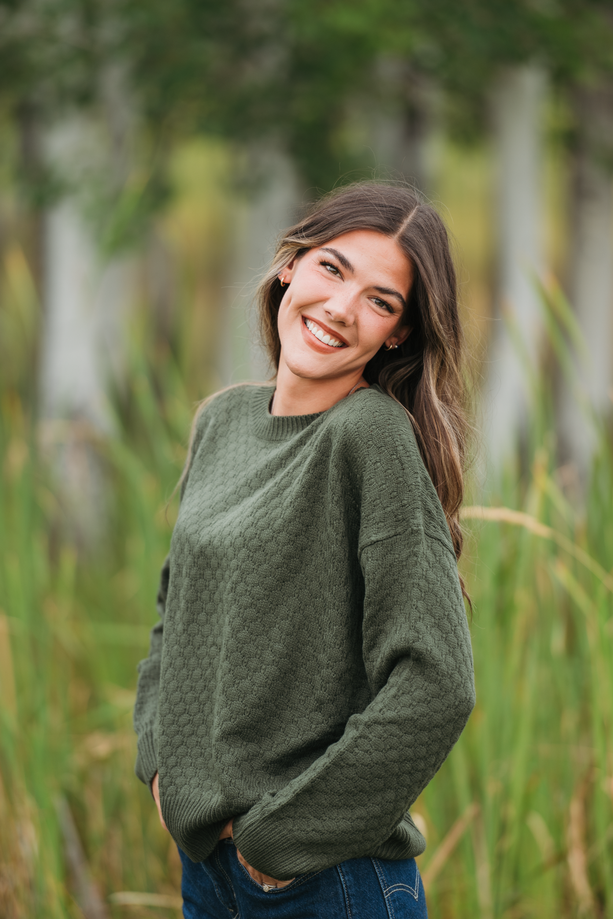 IN STOCK Gianna Pullover Sweater - Olive