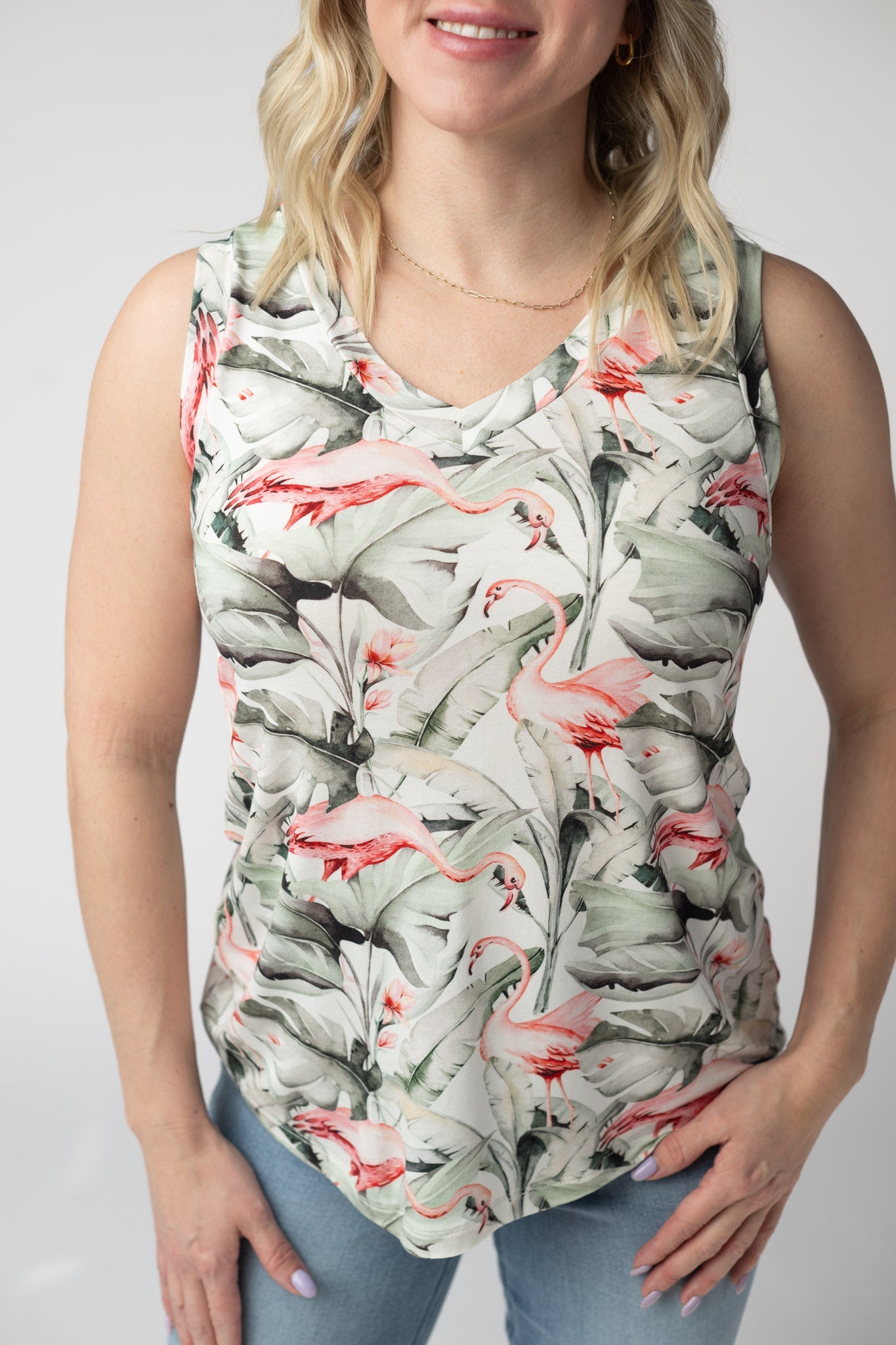 IN STOCK Noelle Tank - Flamingos