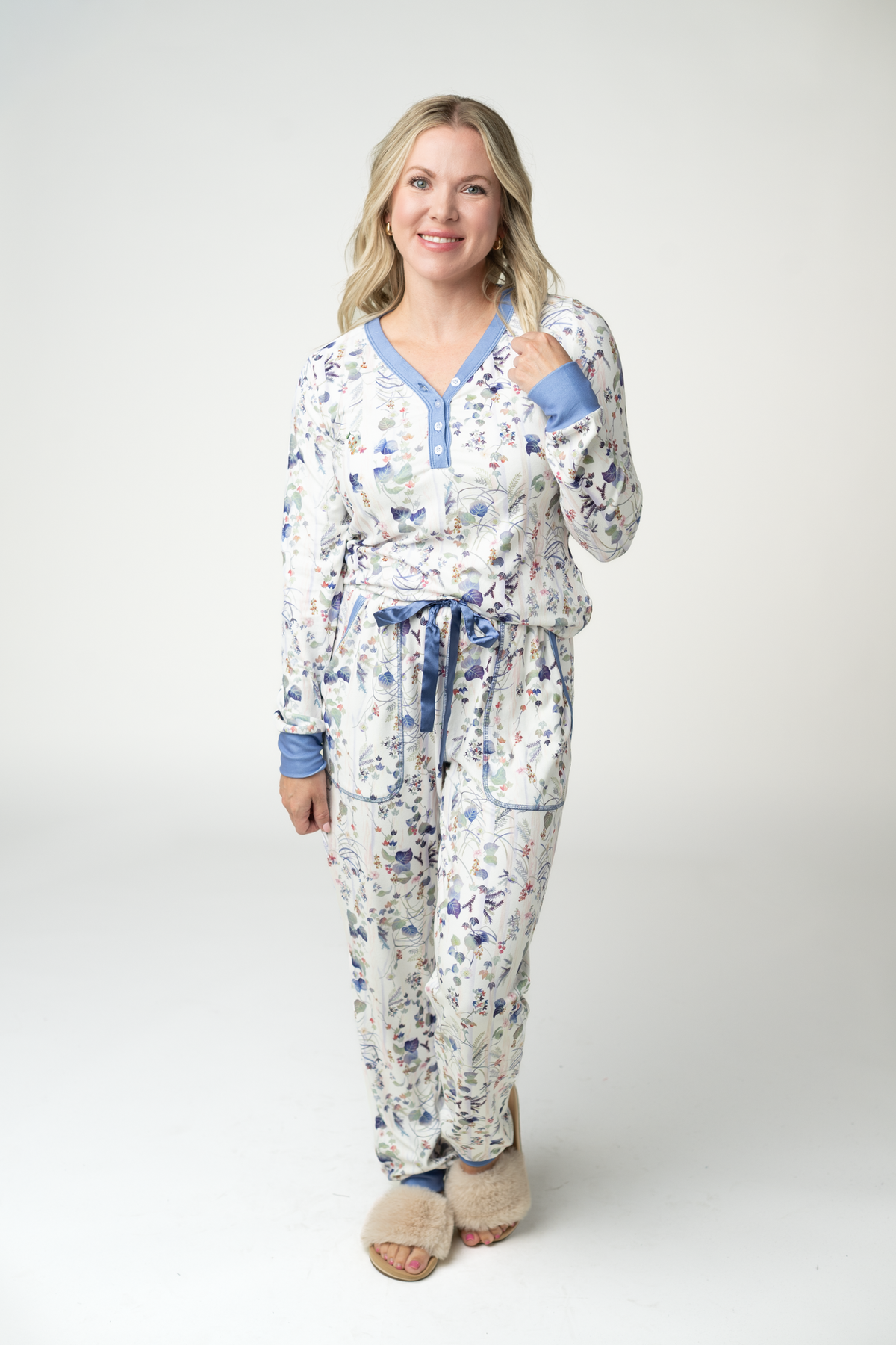 IN STOCK Cozy Pajama Set - Olive Meadow