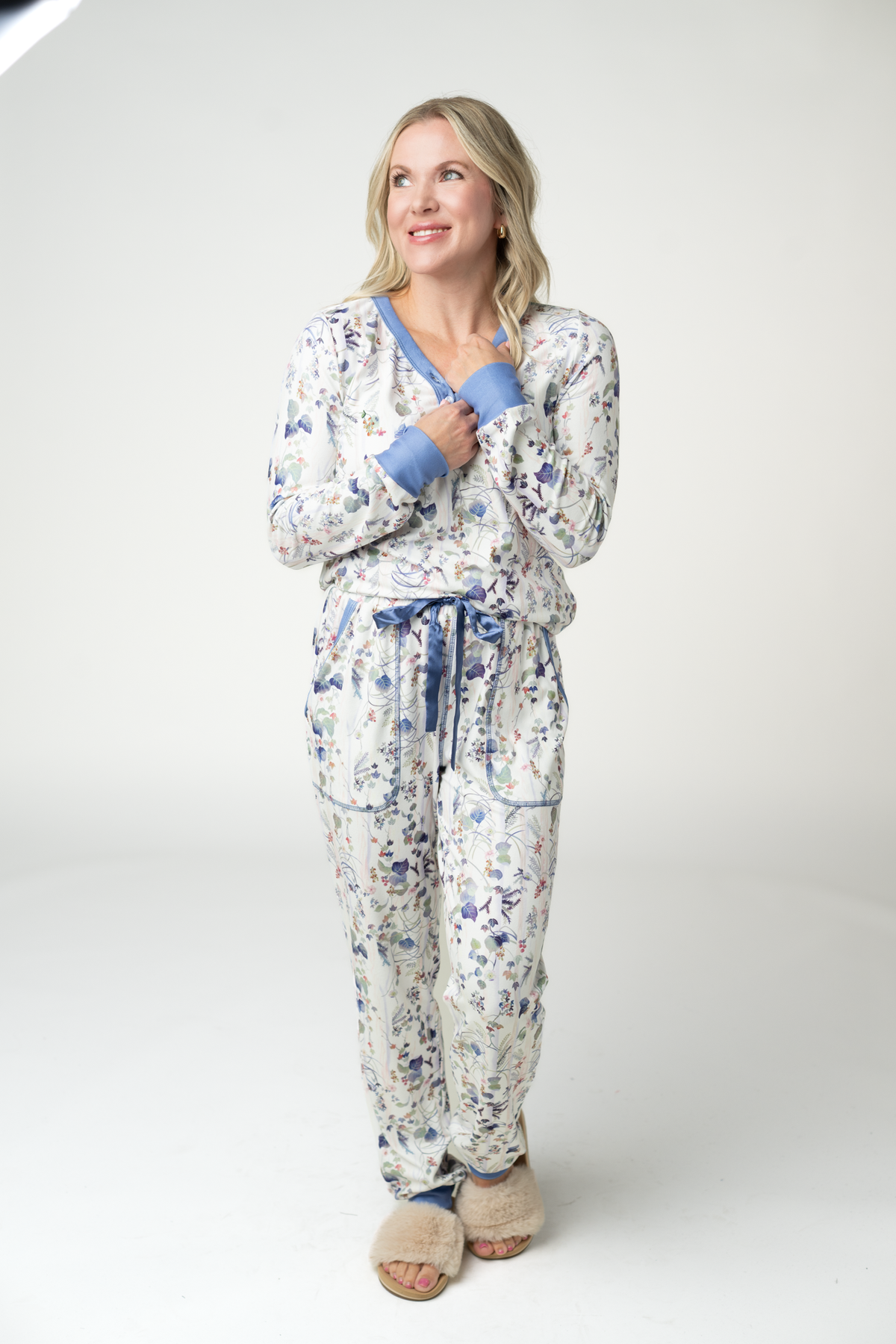 IN STOCK Cozy Pajama Set - Olive Meadow