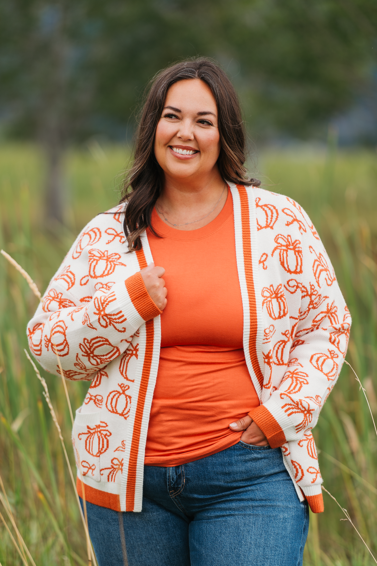 IN STOCK Pumpkins Pocket Cardigan
