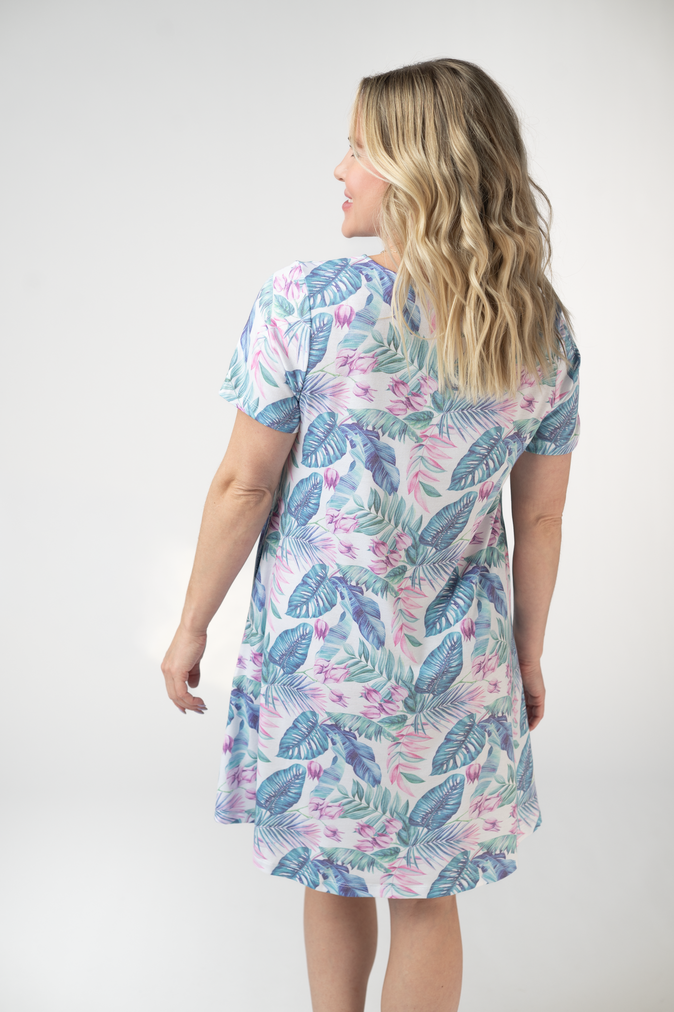 IN STOCK Alicia Dress - Tropical Leaf