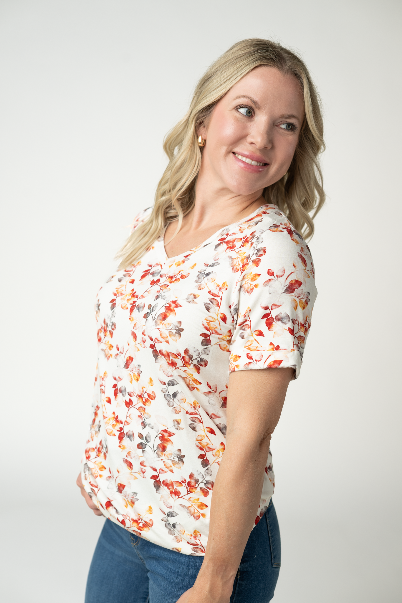IN STOCK Sophie Top - Autumn Watercolor
