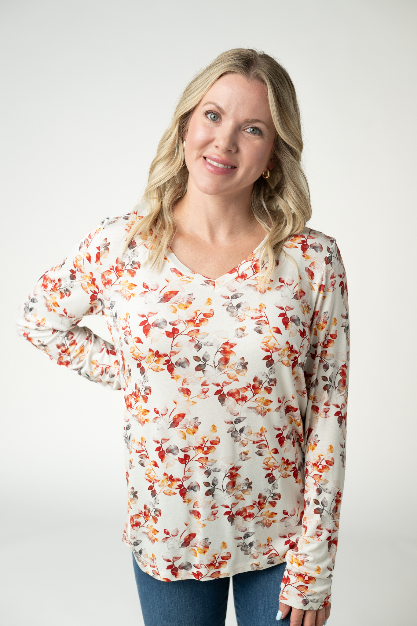 IN STOCK Larissa Long Sleeve - Autumn Watercolor