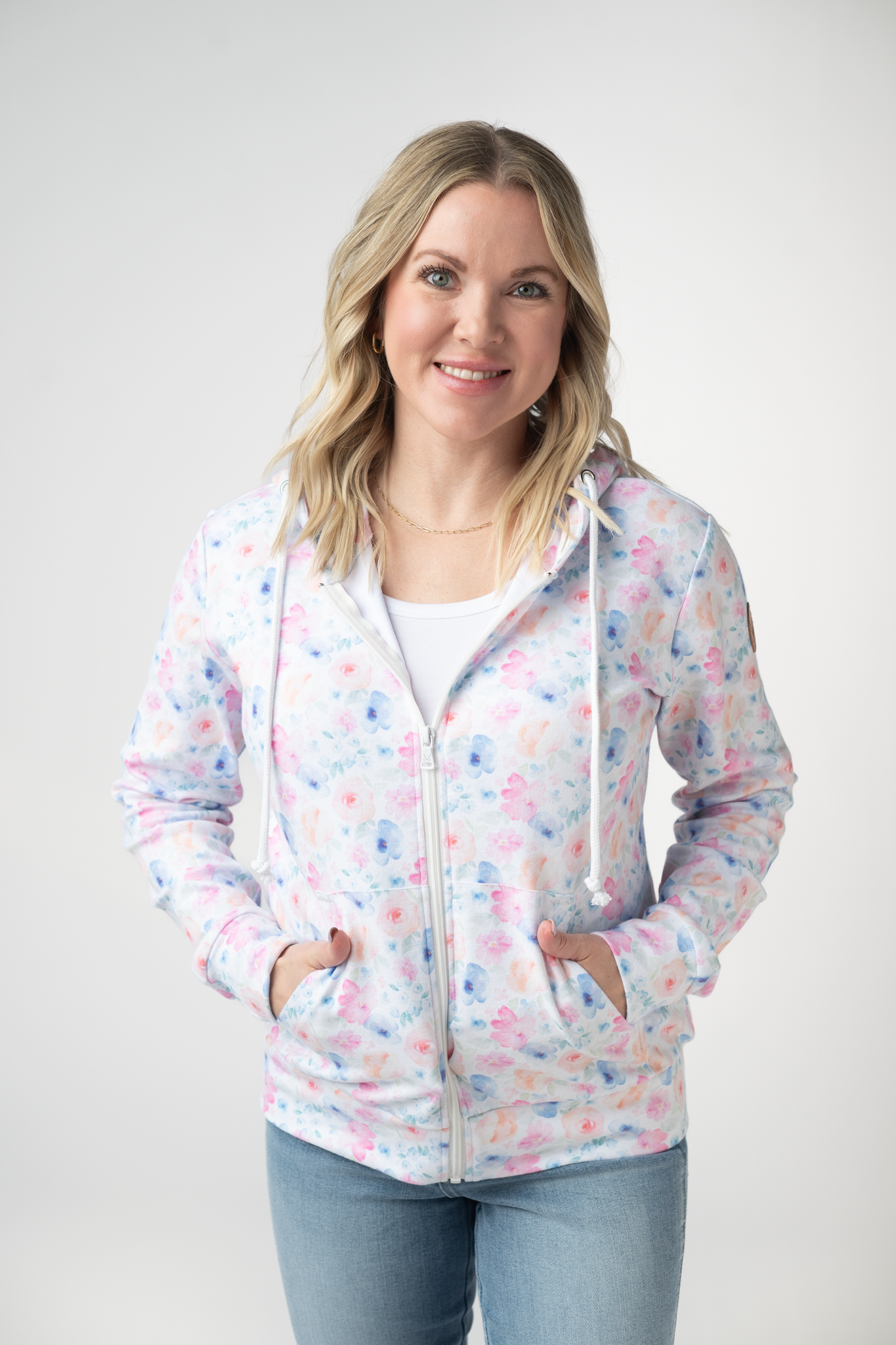 IN STOCK Fullzip Hoodie - Petal Gardens