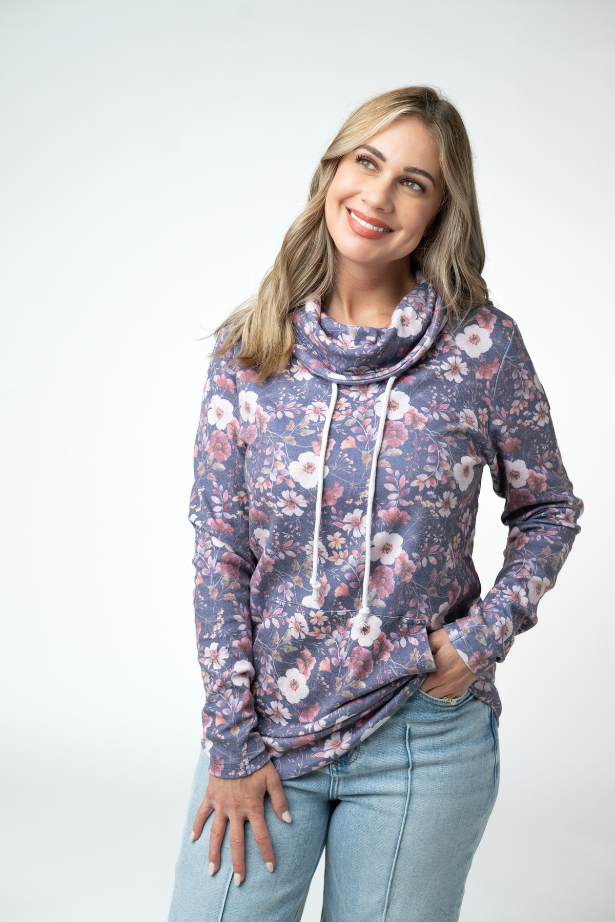 IN STOCK Classic Funnel Neck - Blushwood Floral