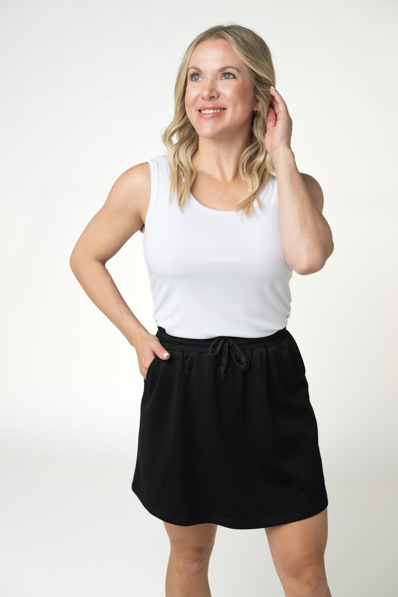IN STOCK Serena Luxe Skort - Black