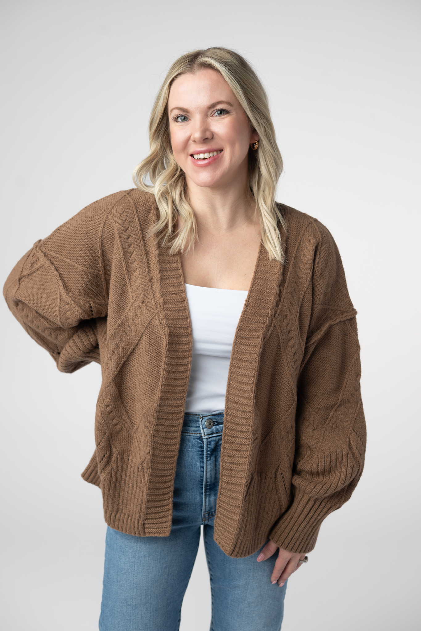 IN STOCK Willow Cardigan - Mocha