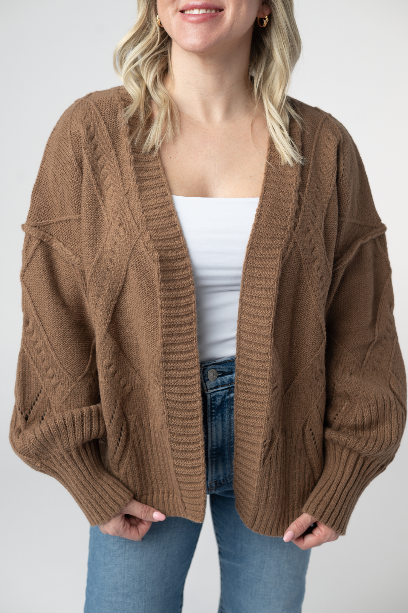 IN STOCK Willow Cardigan - Mocha