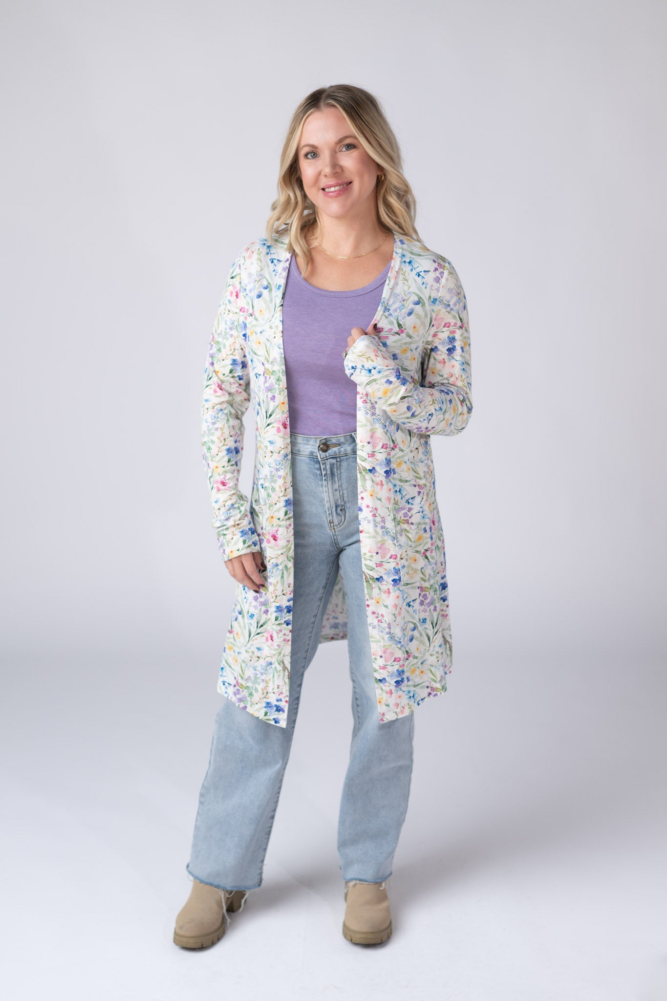 IN STOCK Classic Cardigan - Cottage Floral