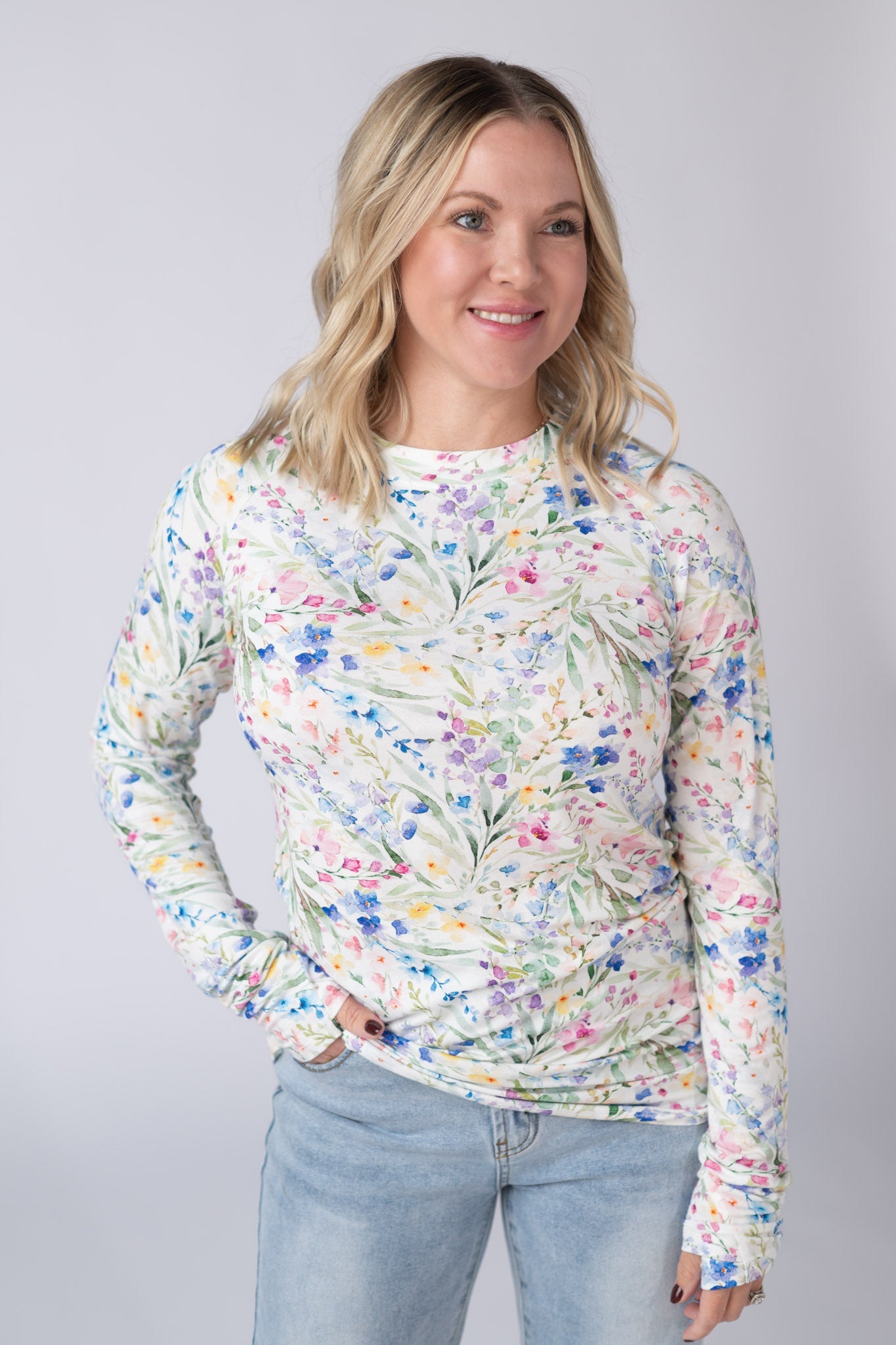 IN STOCK Blair Long Sleeve Top - Cottage Floral