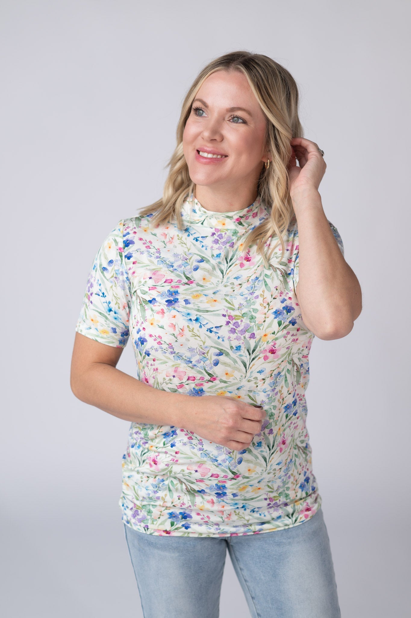 IN STOCK Blair Short Sleeve Top - Cottage Floral